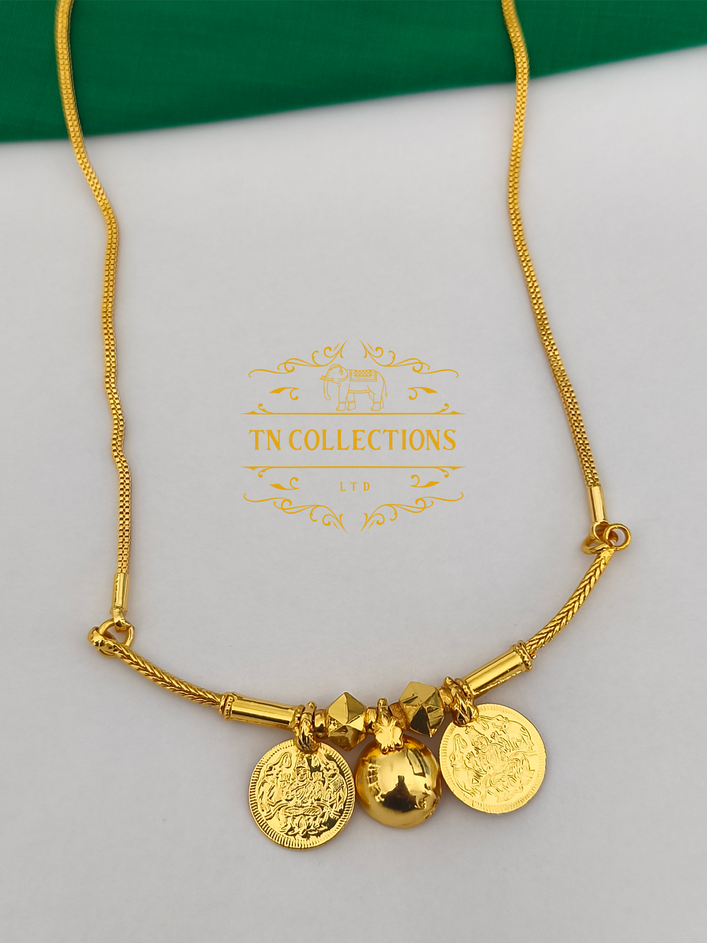 One gram gold plated Traditional Southindian style Thalichain (Thirumangalyam)