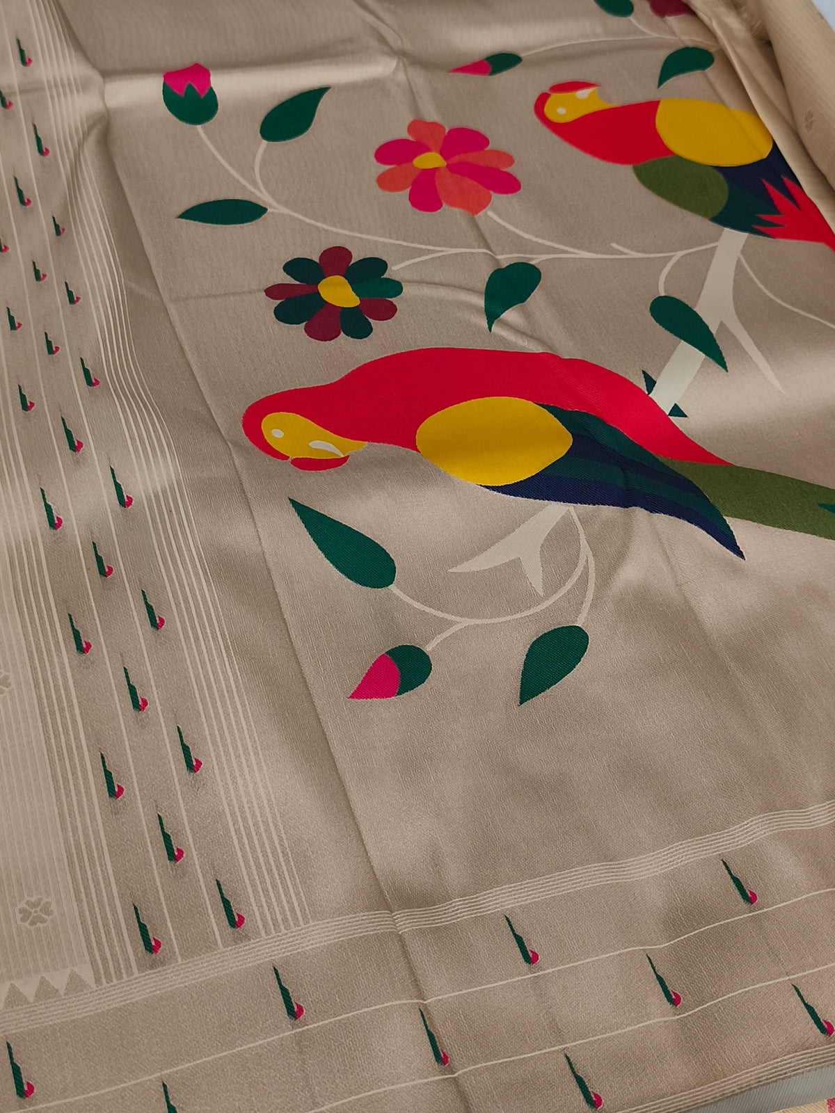 Paithani Border Semi Soft Silk Saree