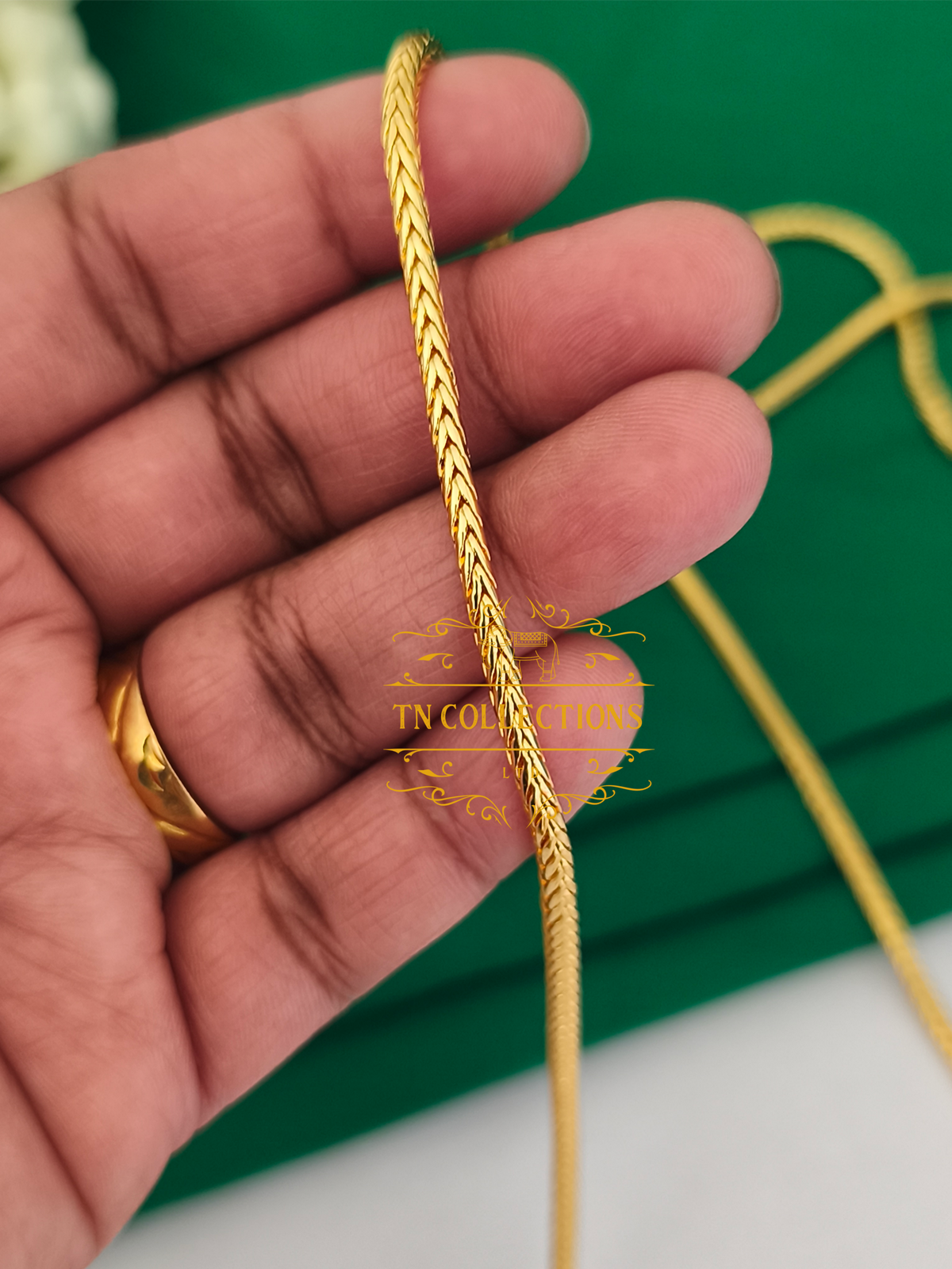 One gram gold plated Traditional Southindian style Thalichain (Thirumangalyam)