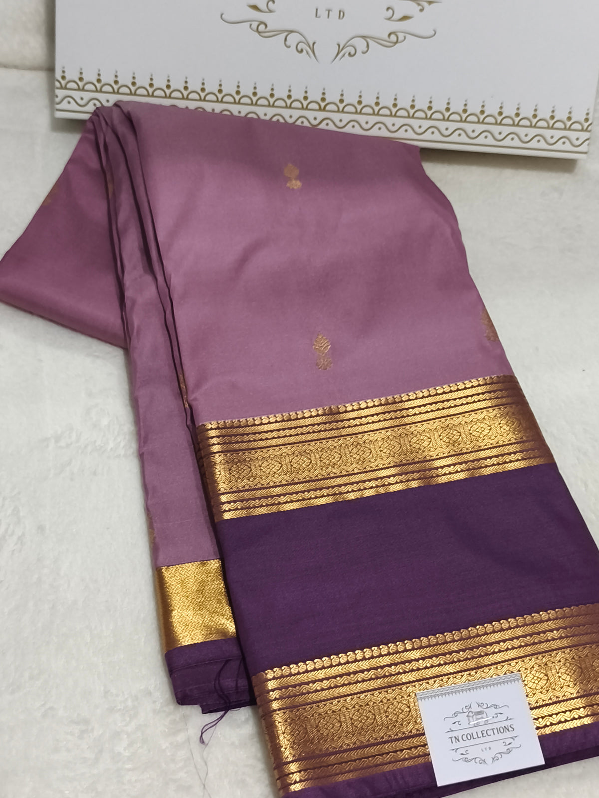 Trendy Semi Soft Silk Saree with contrast blouse and rich pallu