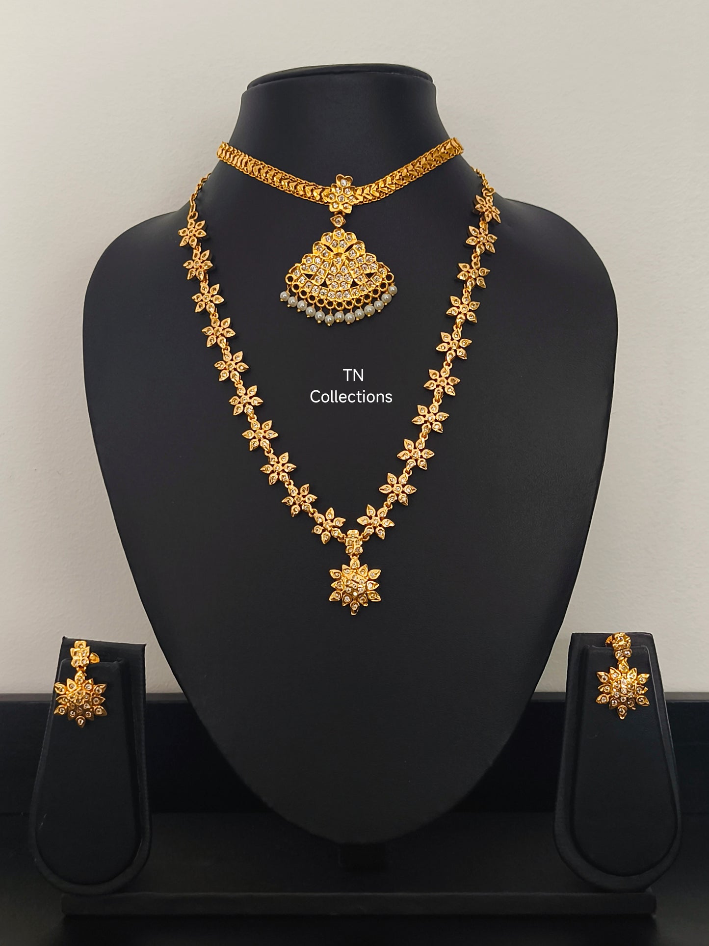 Trendy Micro gold plated Necklace Set