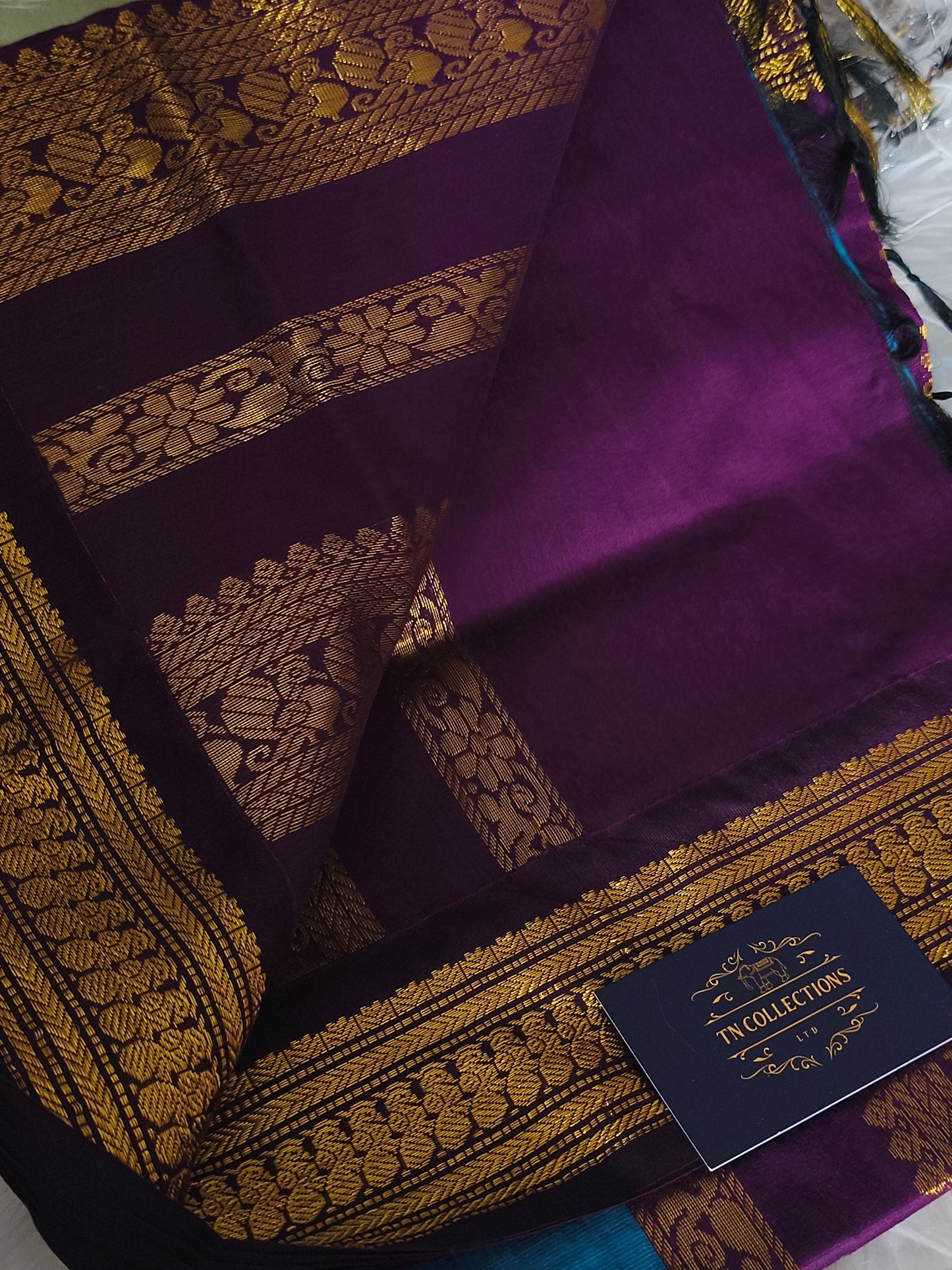 Blue Kalyani Cotton Pattu Saree