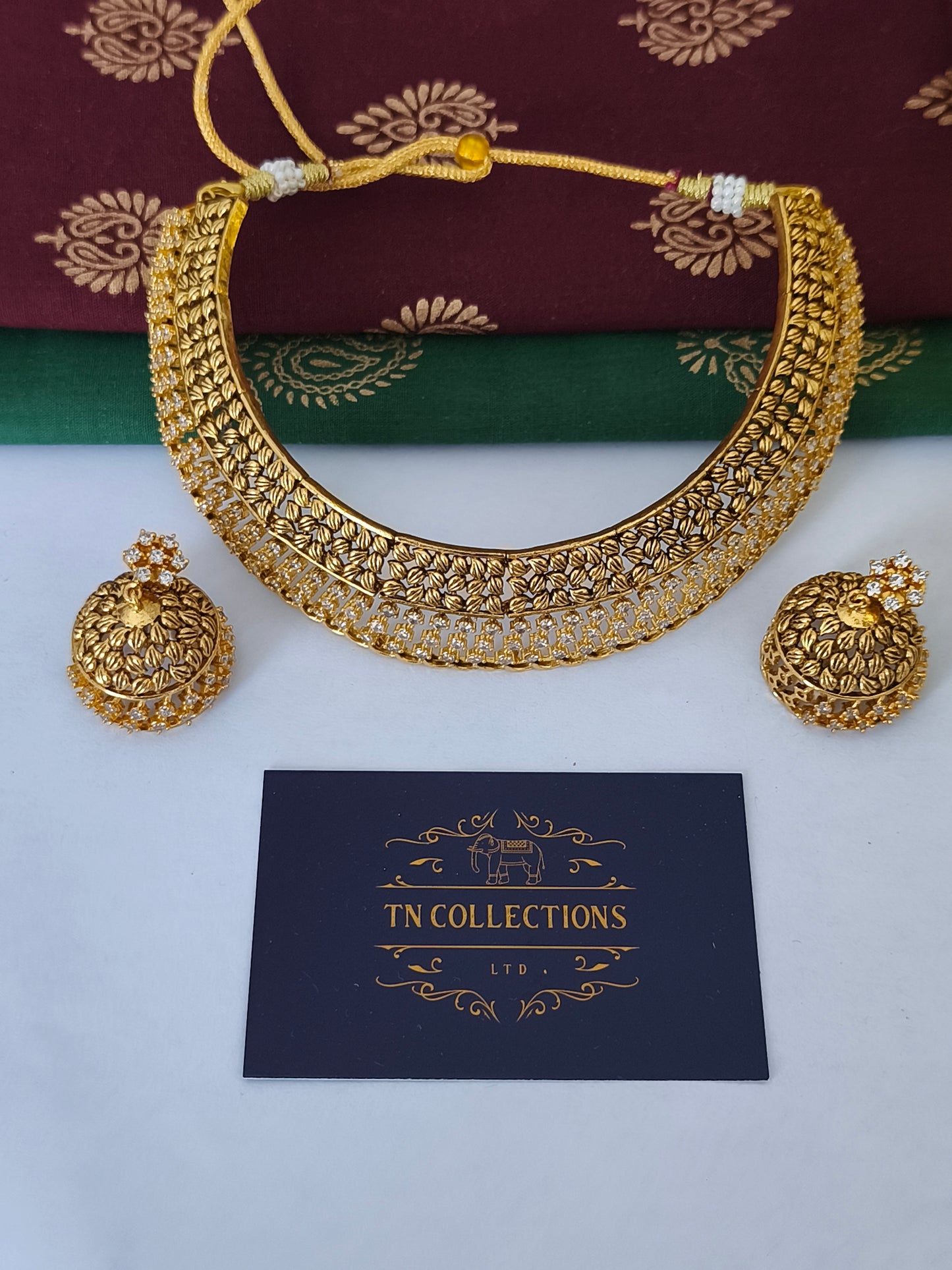 Antique matte finish Necklace set