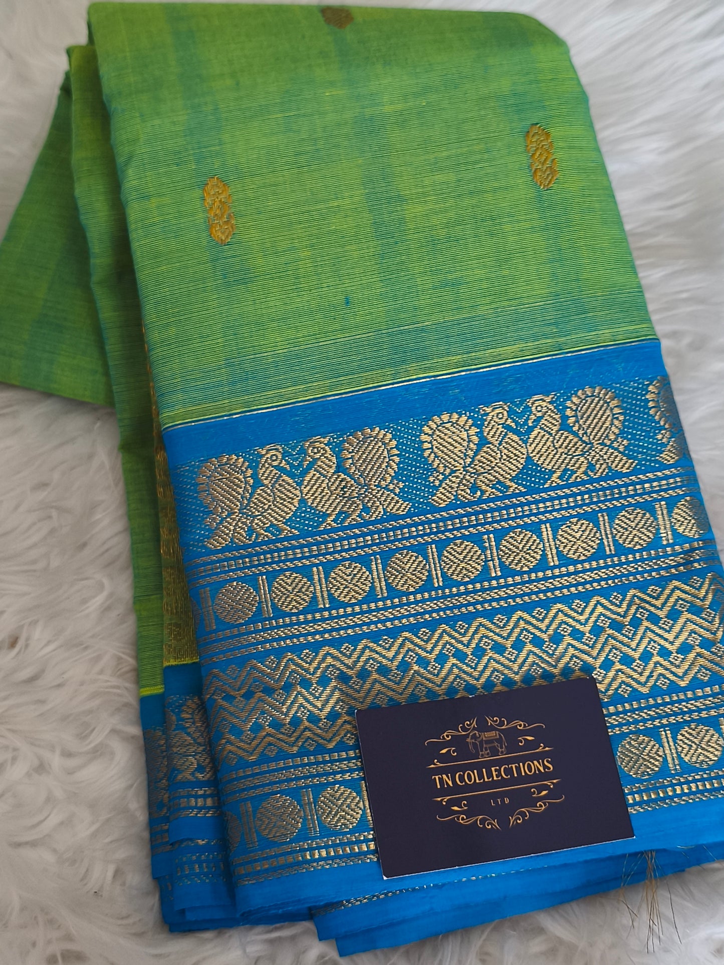 Grand Pure Kanchi Cotton Saree with Rich Pallu