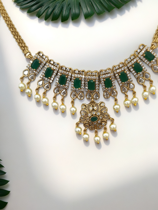 Antique Matte Finish Necklace set