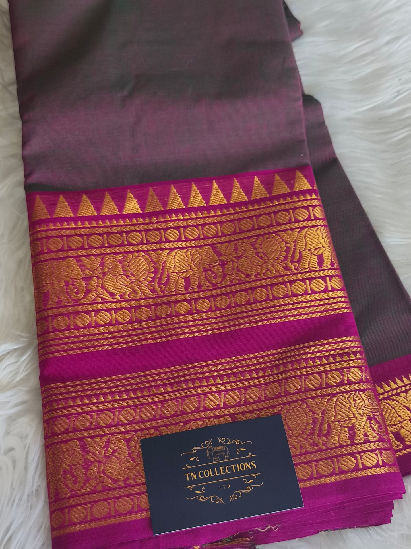 Pure handloom kanchi cotton saree