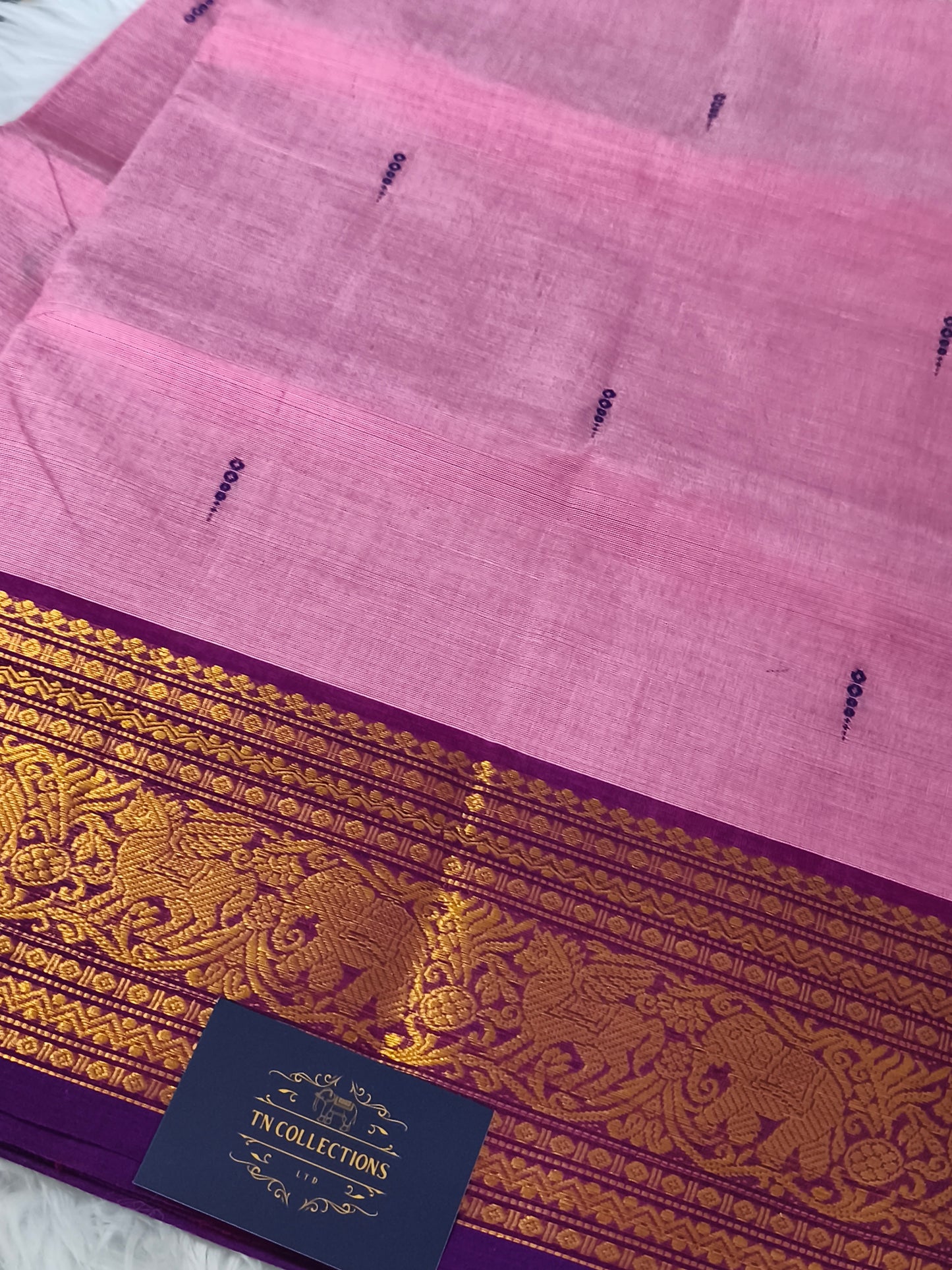 Pure handloom Kanchi Cotton Saree