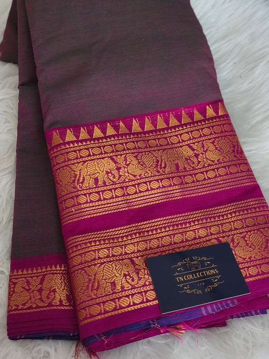 Pure handloom kanchi cotton saree