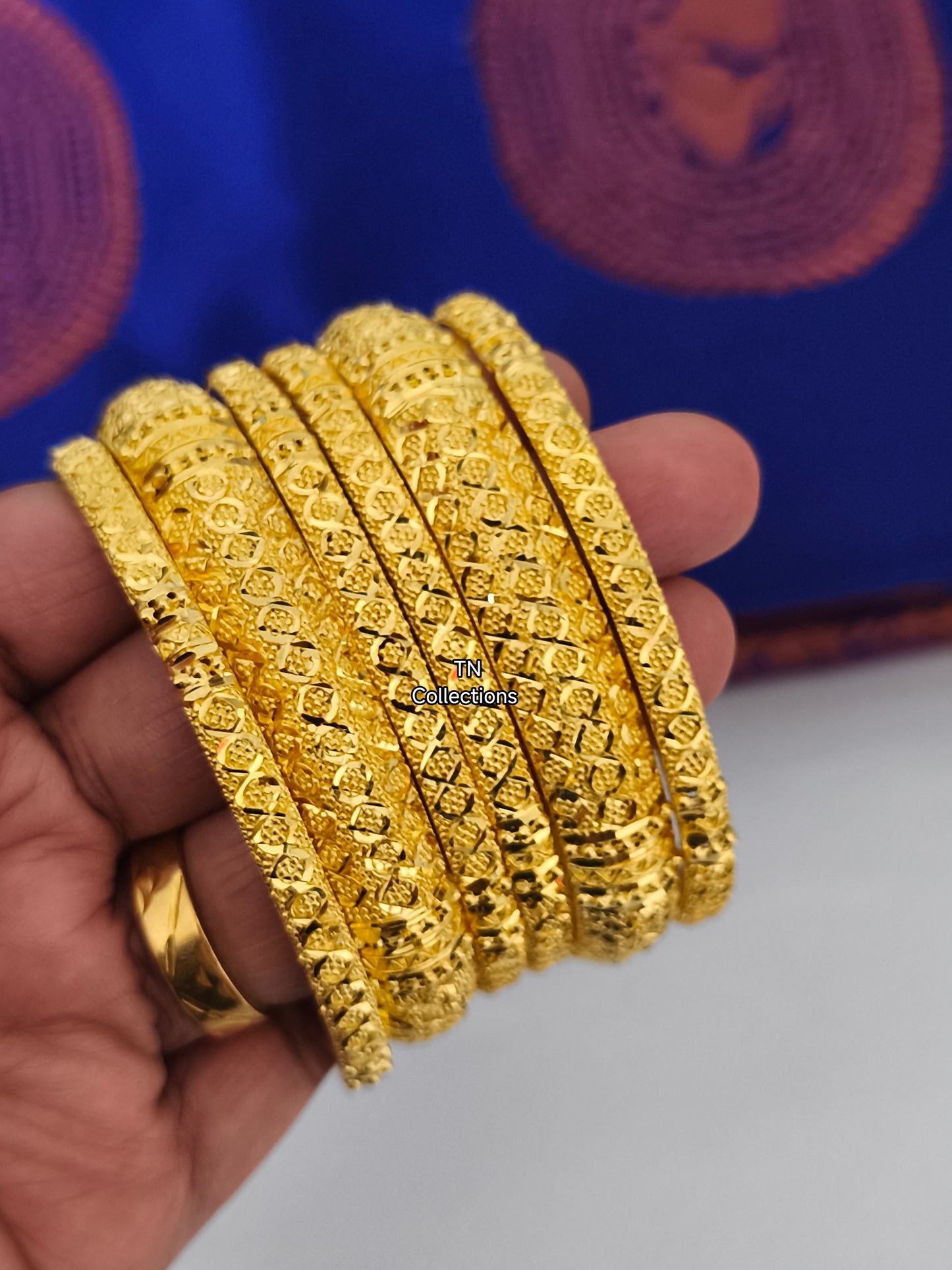 One gram gold forming Bangles Set