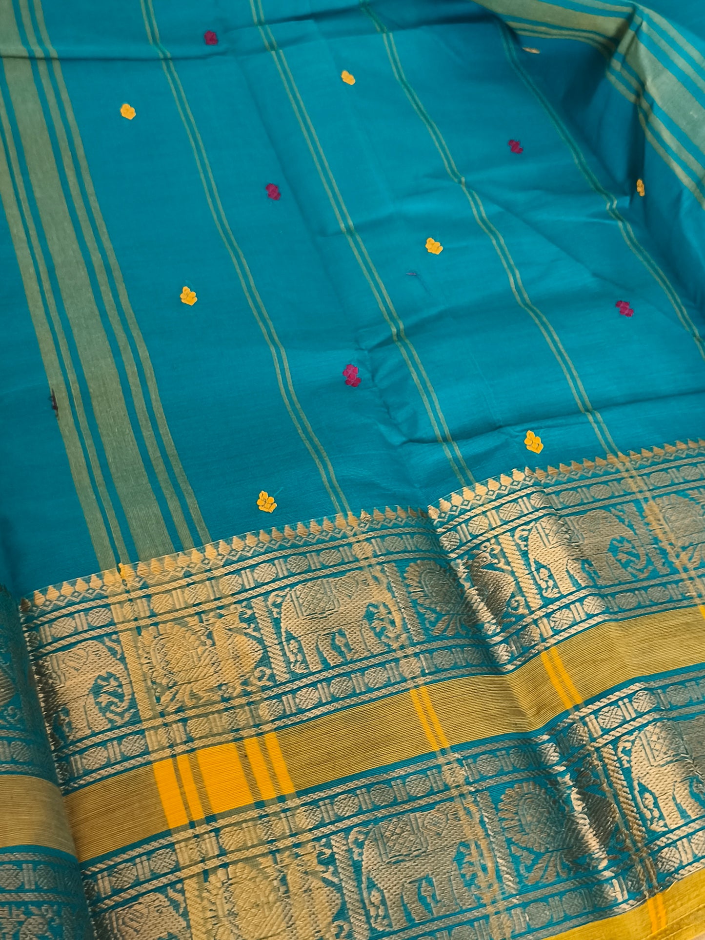 Pure Handloom kanchi cotton saree