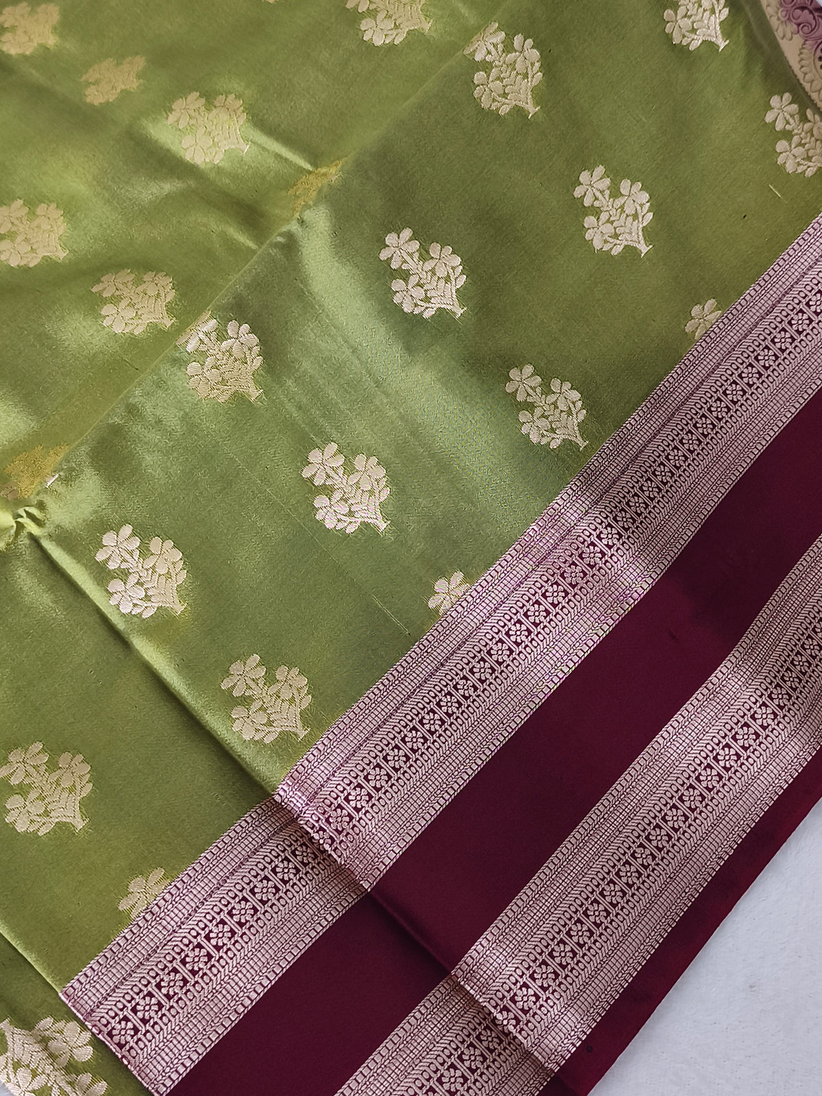 Luxury Soft Silk Saree with contrast blouse
