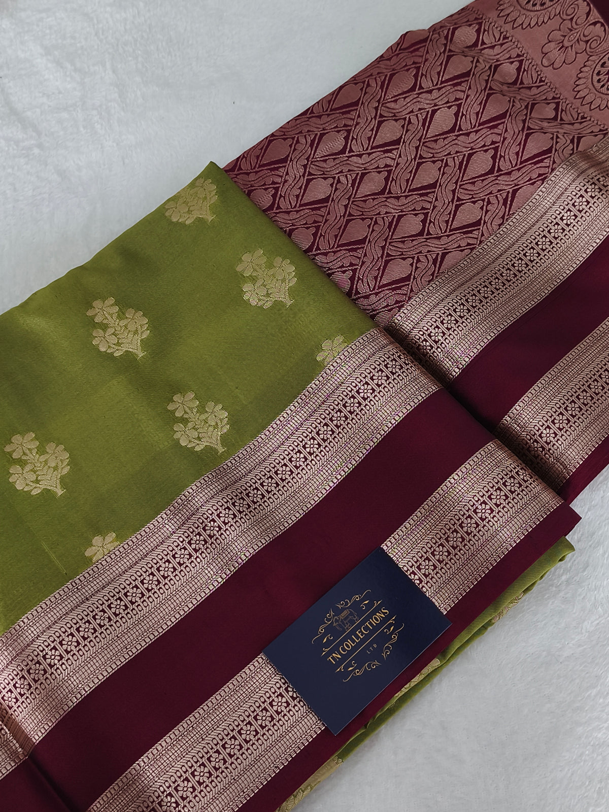 Luxury Soft Silk Saree with contrast blouse