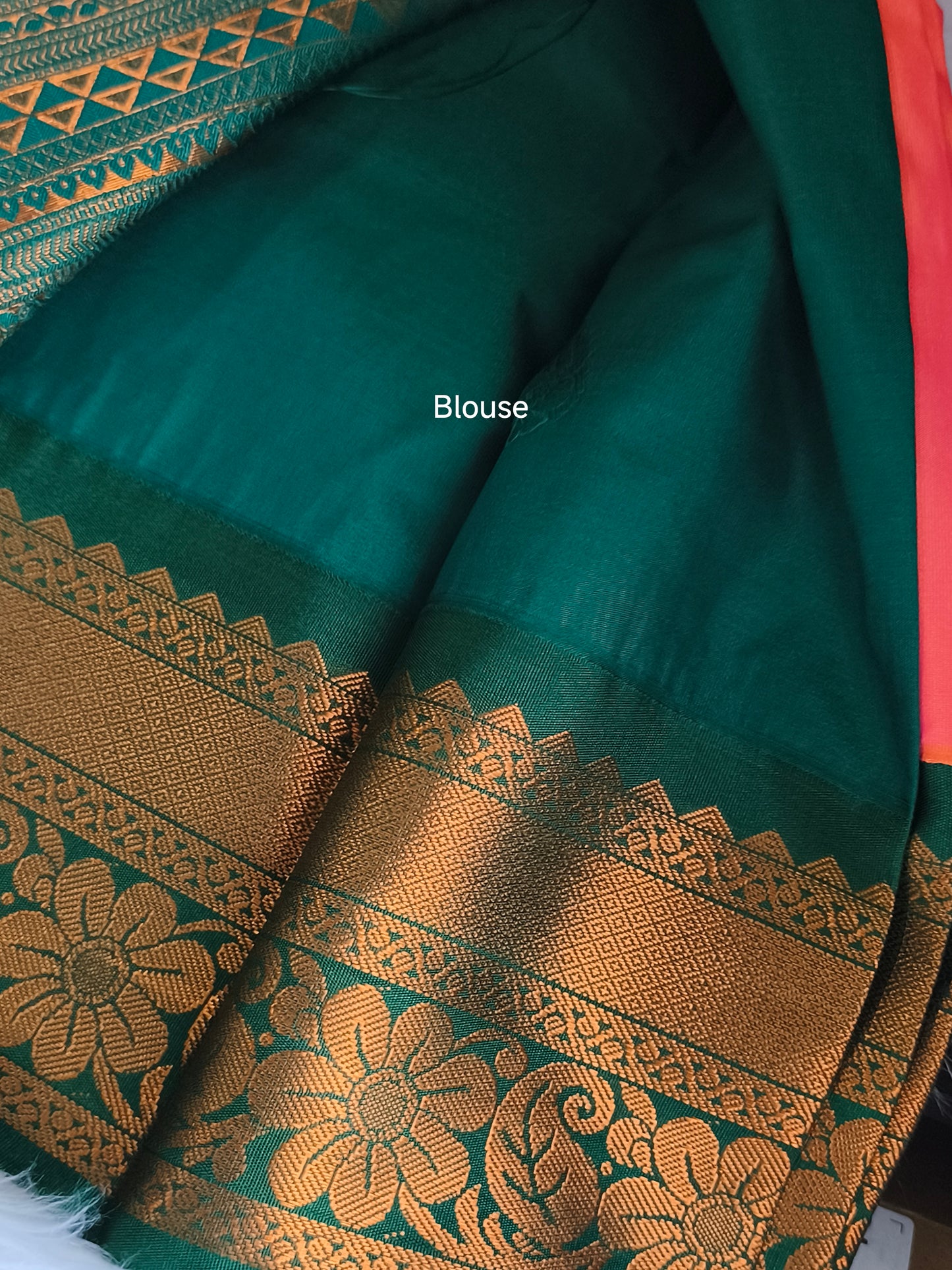 Korvai Premium soft silk saree(Dual tone)