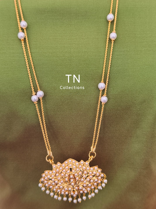Micro gold plated Traditional shell pearl Pathakkam