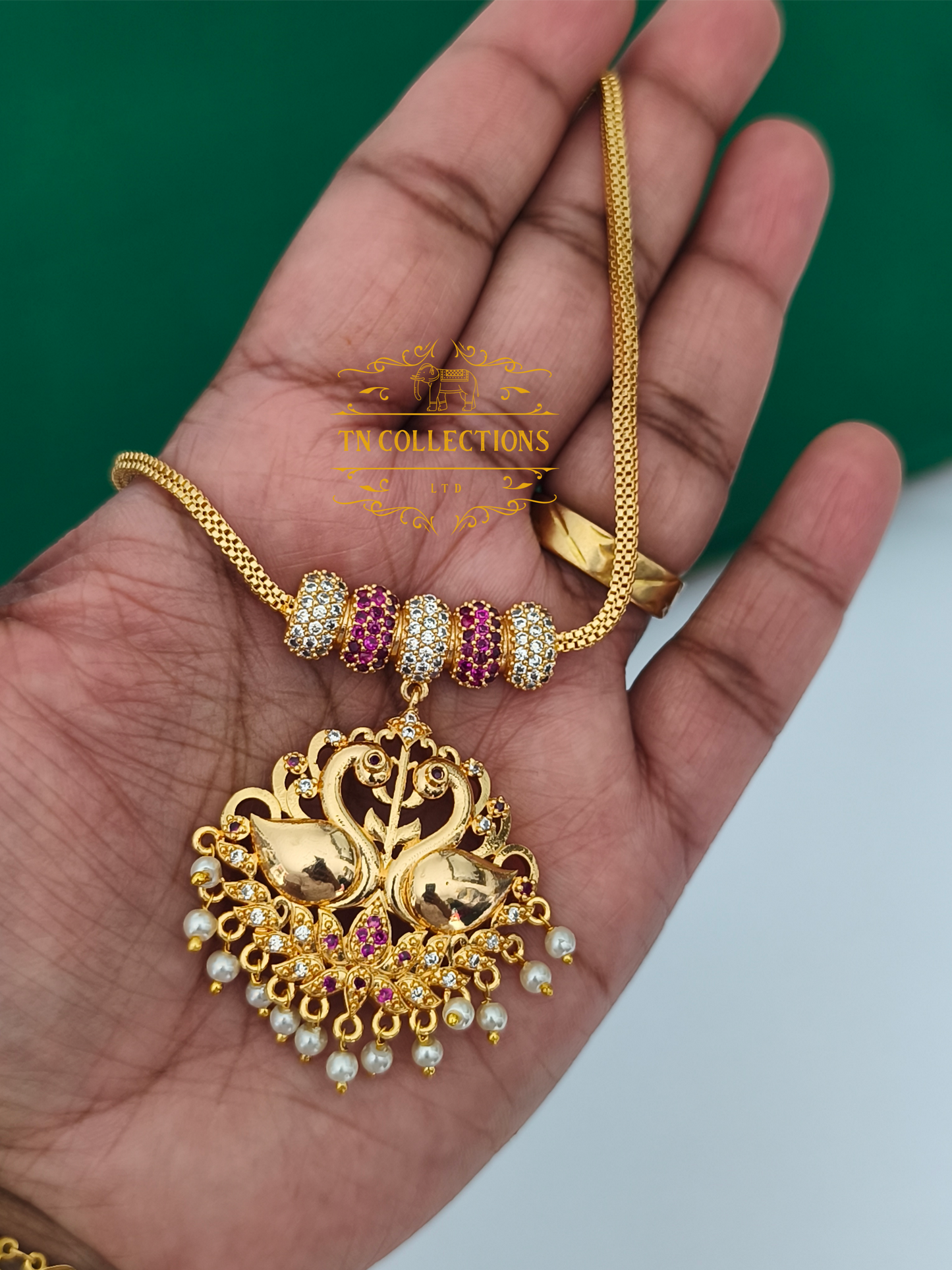 Micro Gold plated Traditional Semi Bridal Set