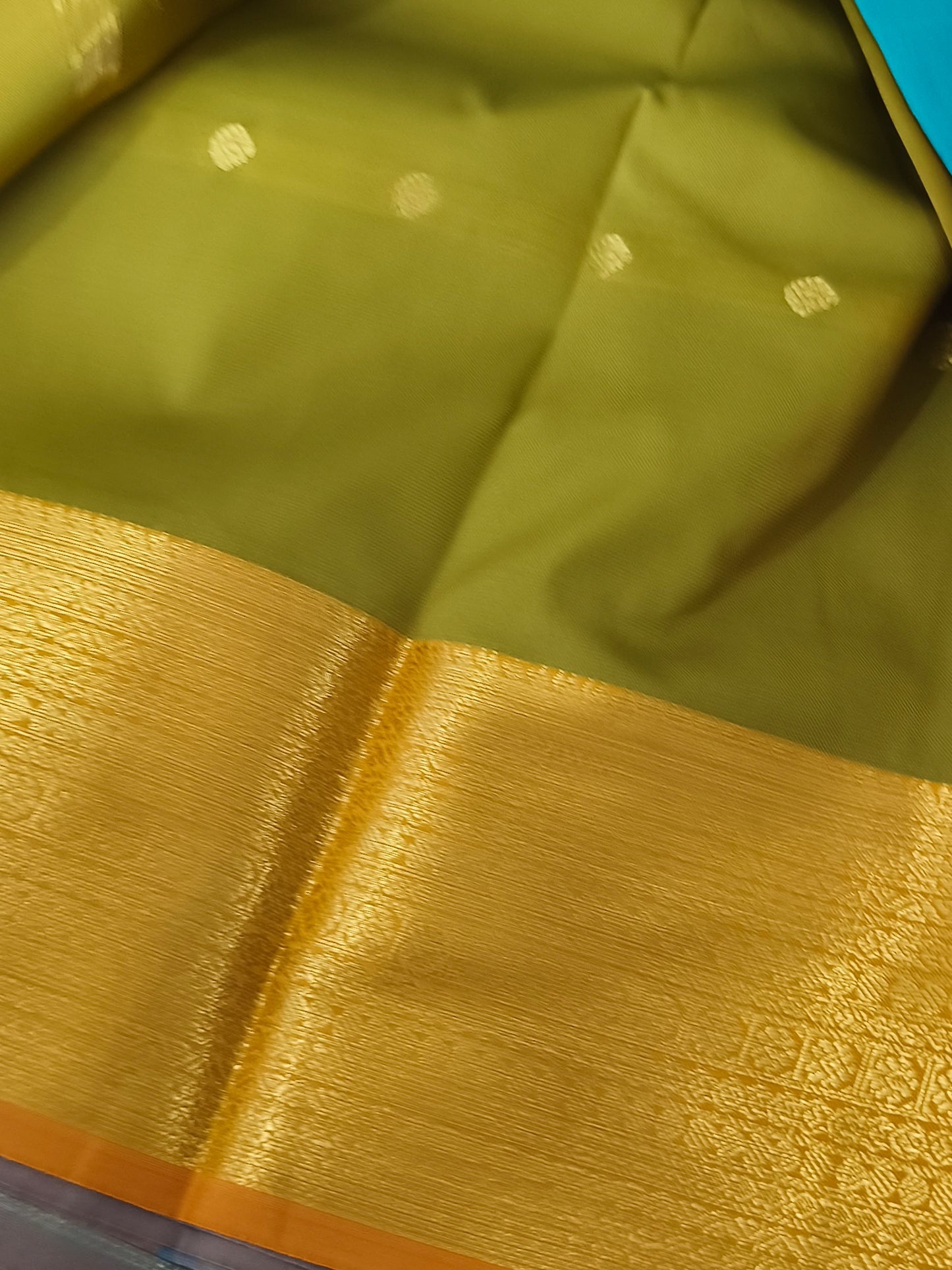 Semi Soft Silk Saree (Teal Blue)