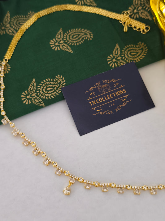 Gold finish hip chain