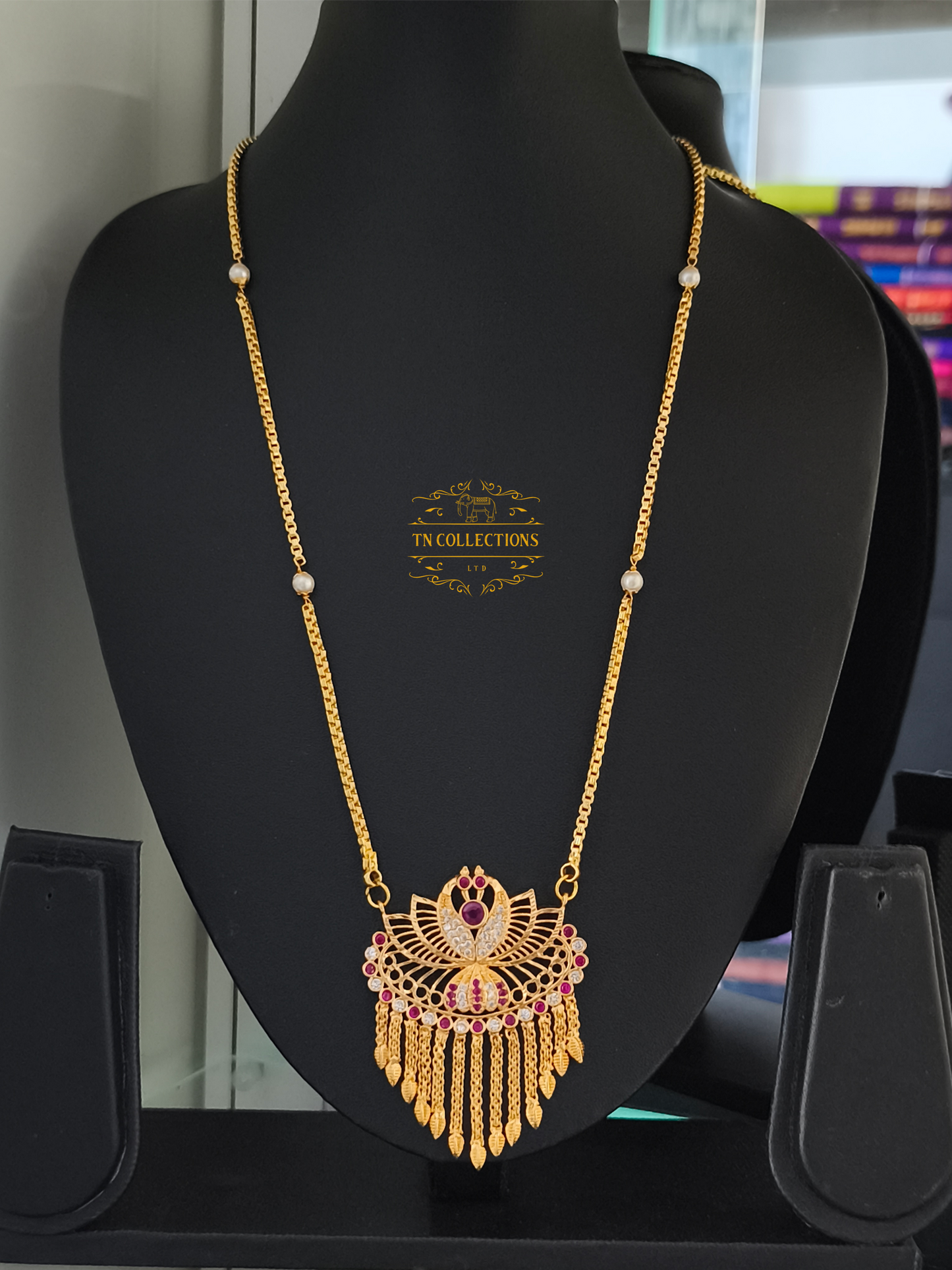 Micro gold plated Peacock Pathakkam