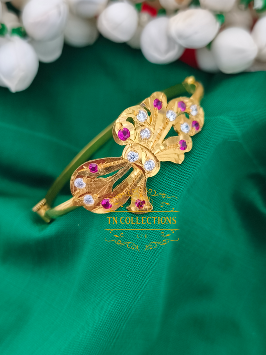 22ct Gold Plated Traditional Screw Bangle ( 🎀Bow Design)