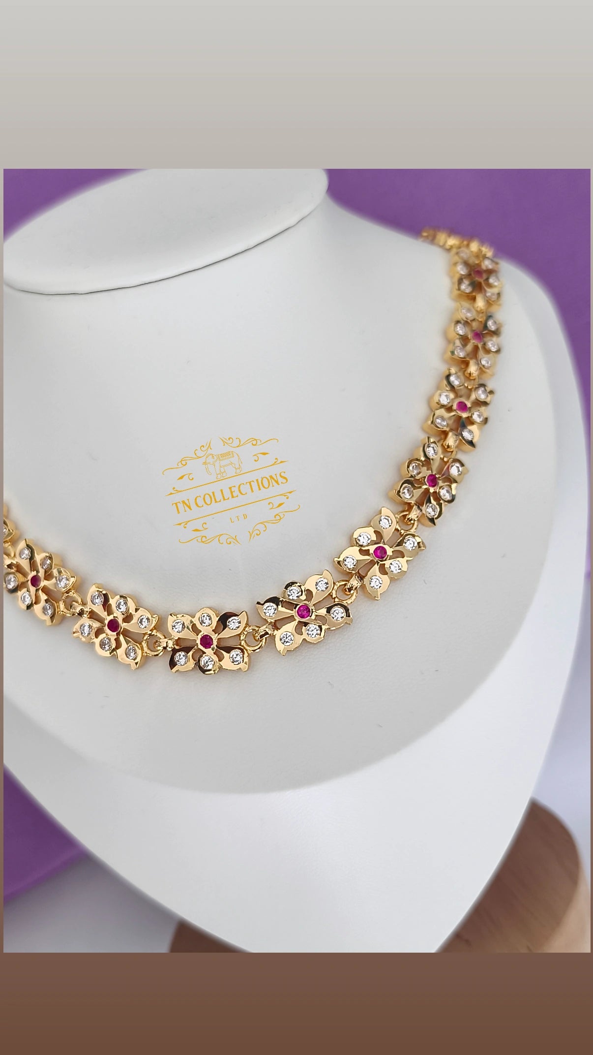Traditional Impon Choker Necklace (Attiyal)
