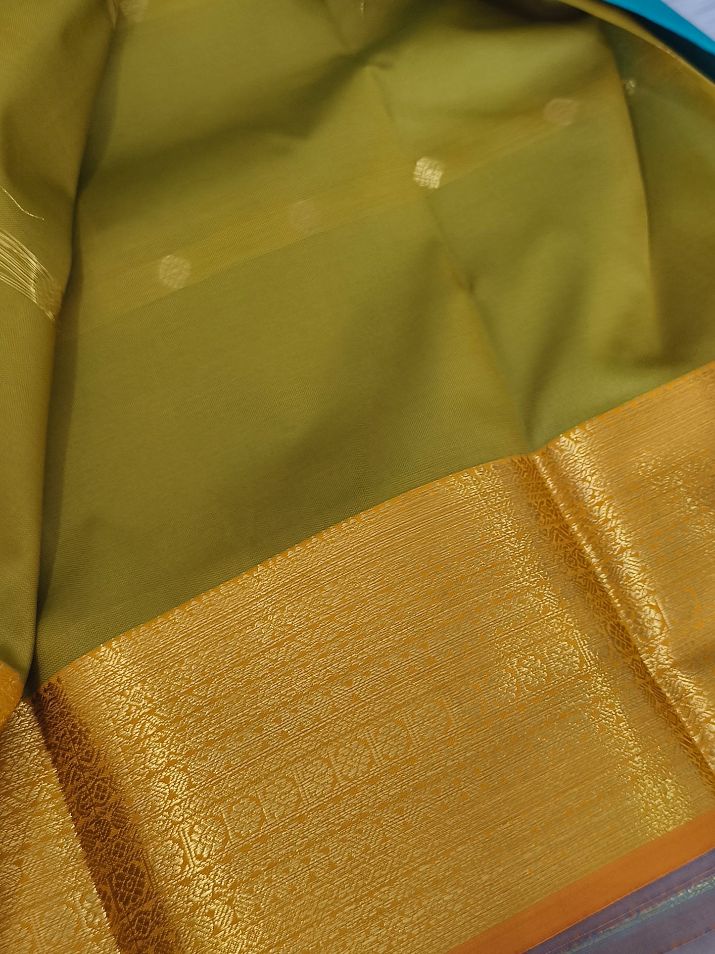 Semi Soft Silk Saree (Teal Blue)