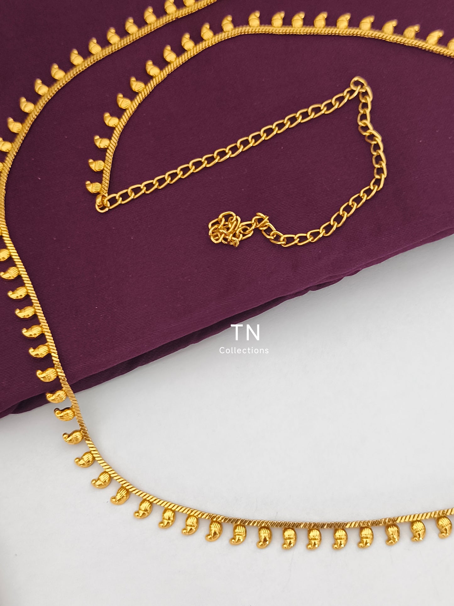 Antique Polish Simple Mango Design Hip Chain