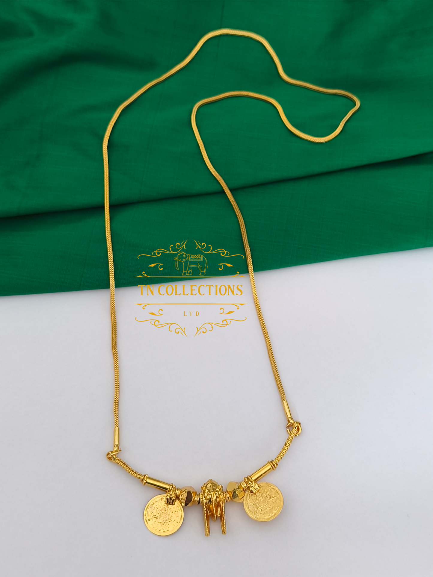 One gram gold plated Traditional Southindian style Thalichain (Thirumangalyam)