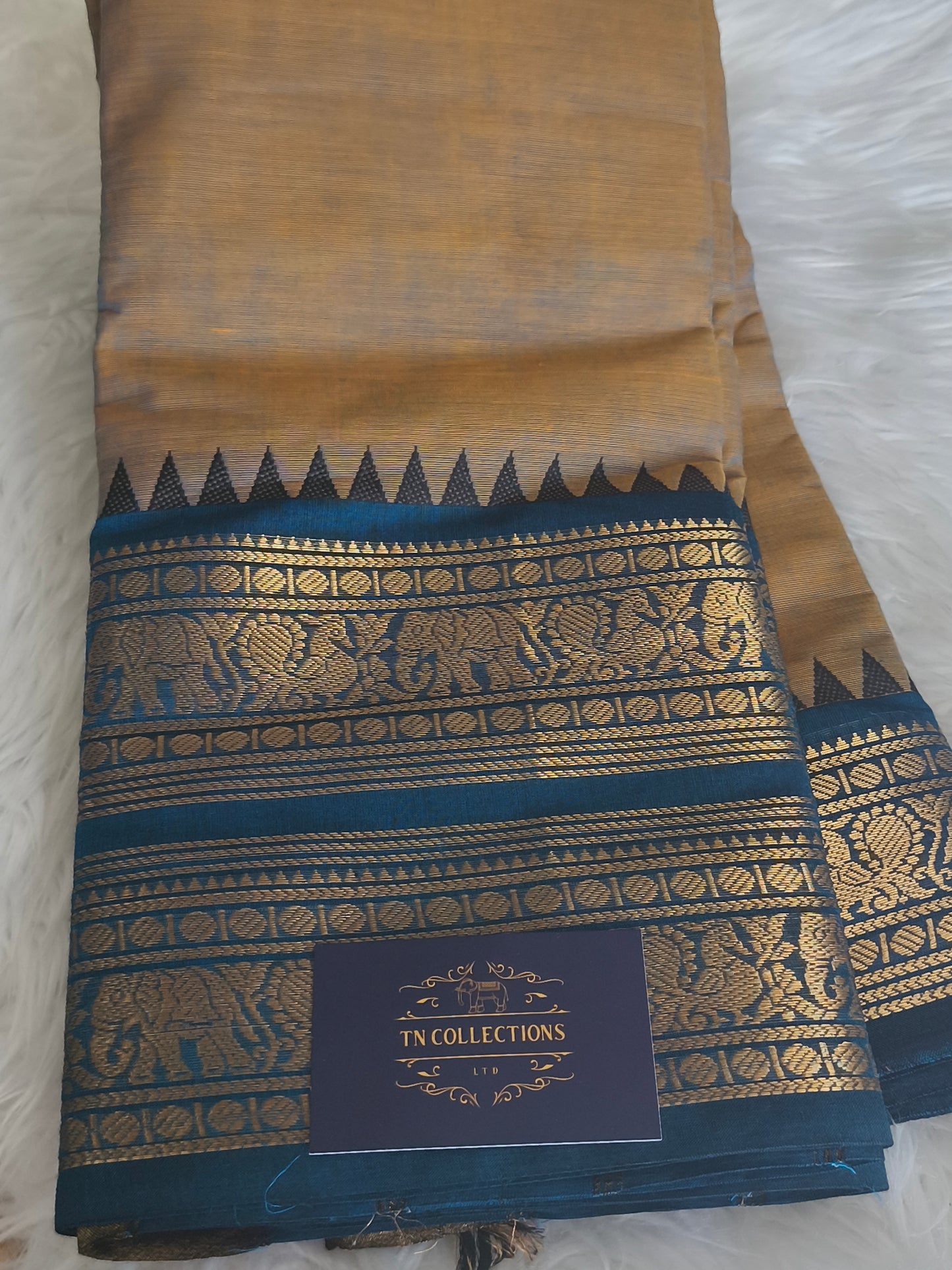 Pure handloom kanchi cotton saree