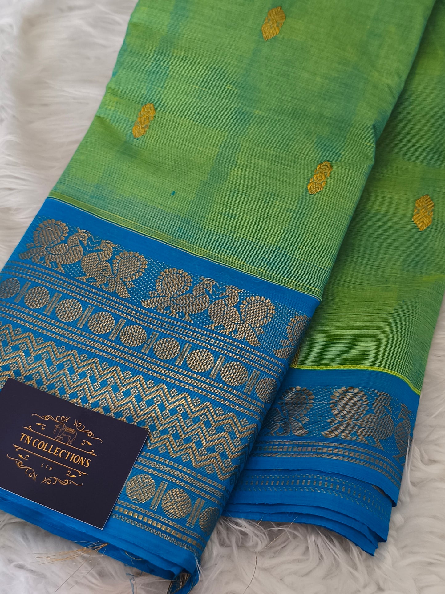 Grand Pure Kanchi Cotton Saree with Rich Pallu