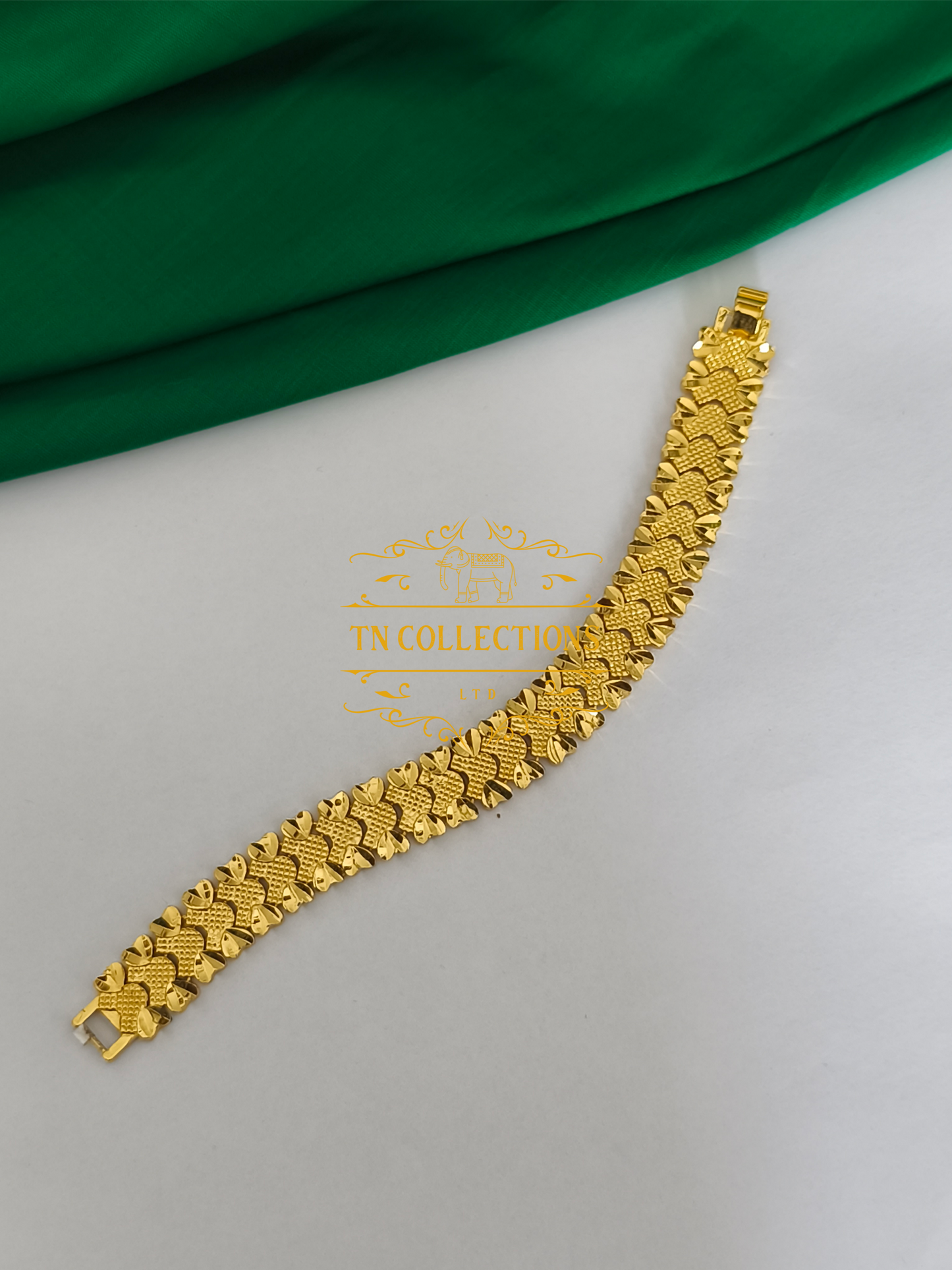 Trendy Gold Plated Men's Bracelet