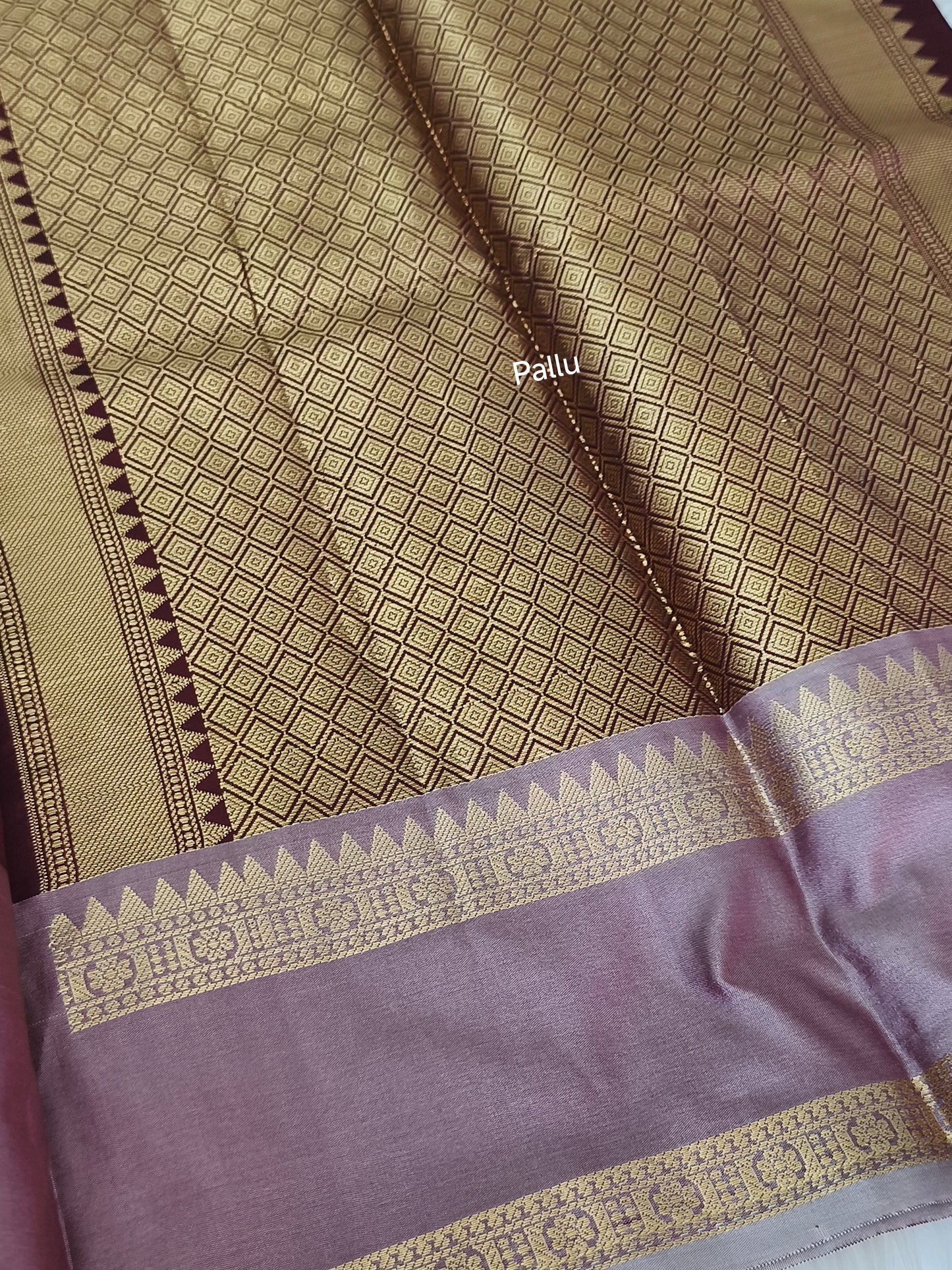 Semi Soft Silk Saree (Maroon)