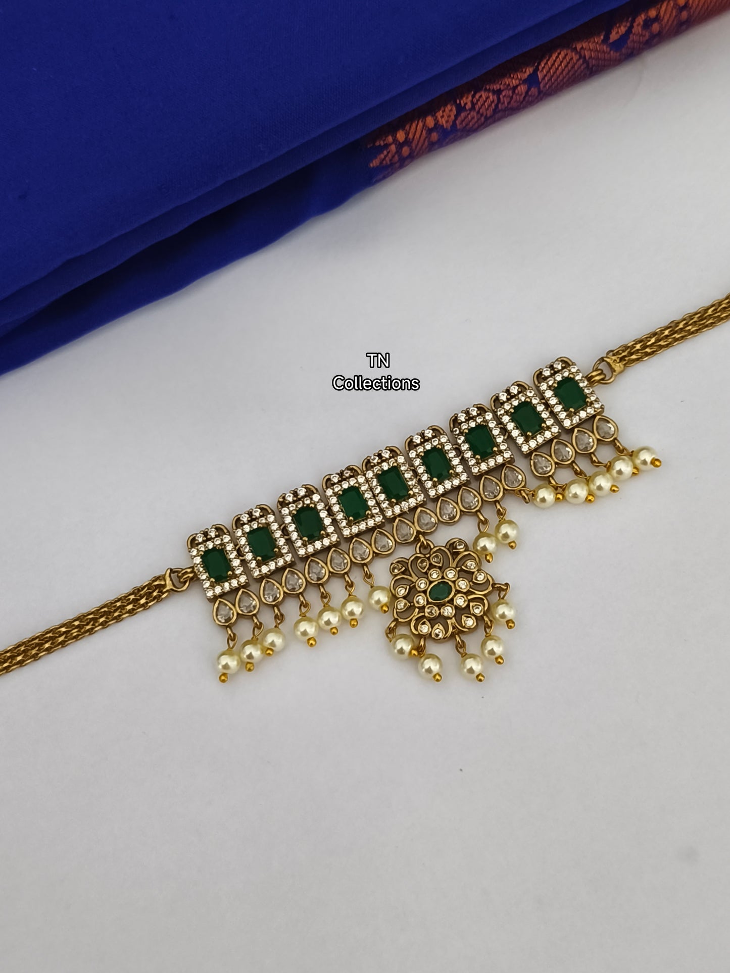 Antique Matte Choker Necklace Set