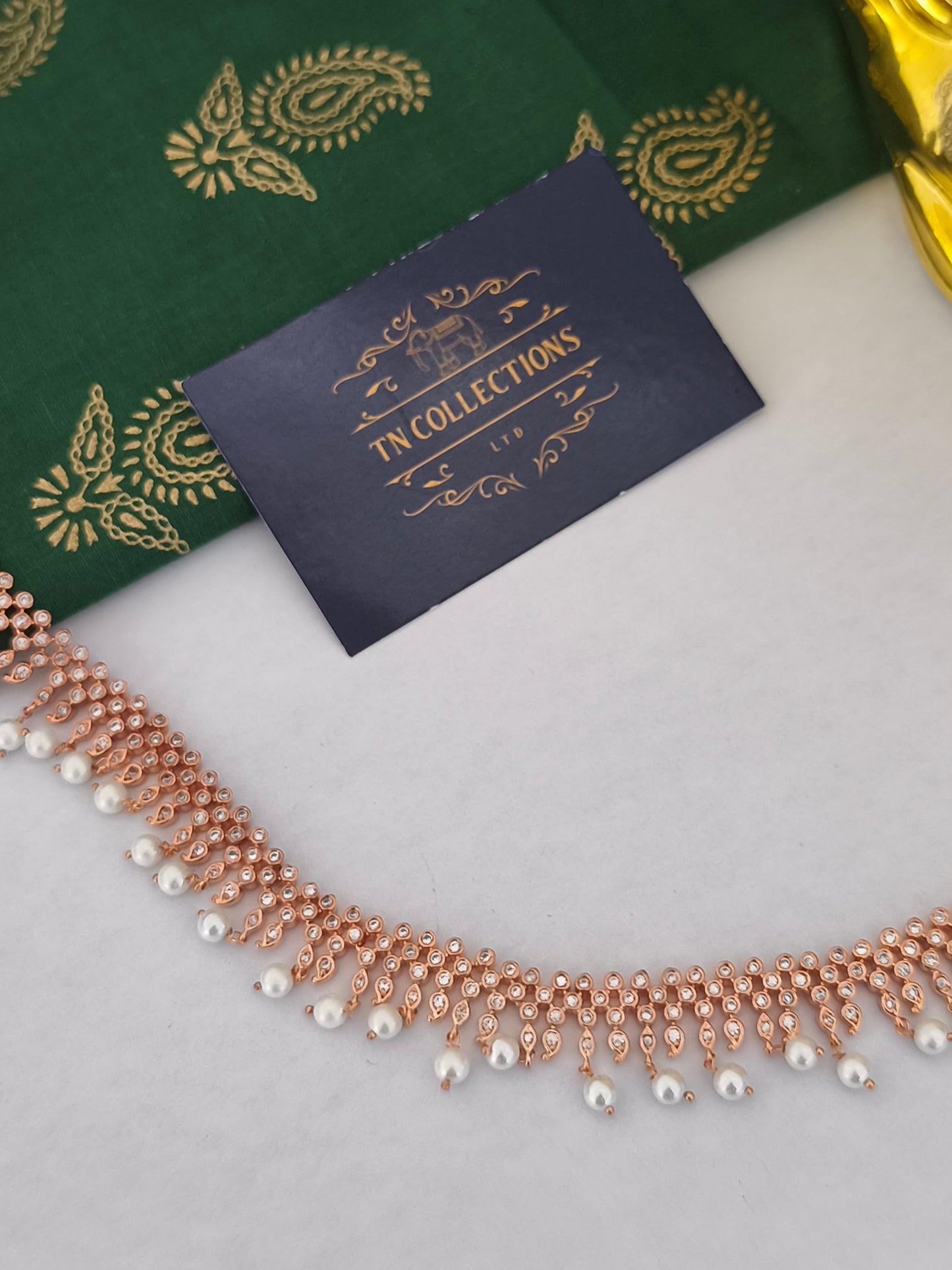 Rose gold hip chain