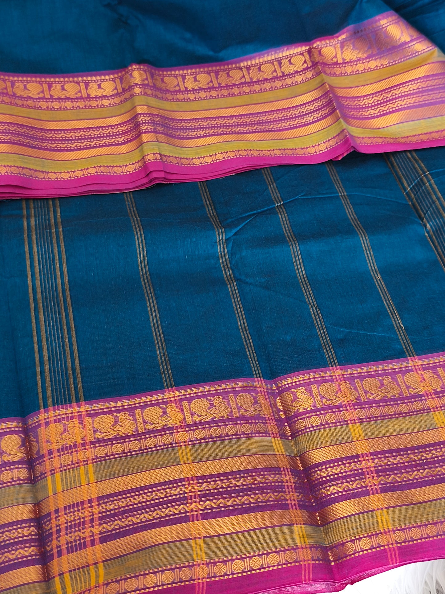 Pure handloom kanchi cotton saree
