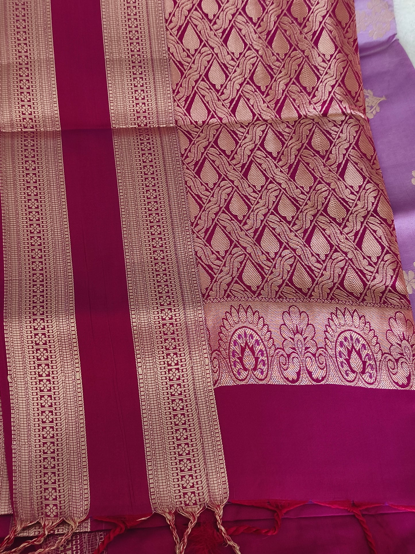 Luxury Soft Silk Saree with contrast blouse