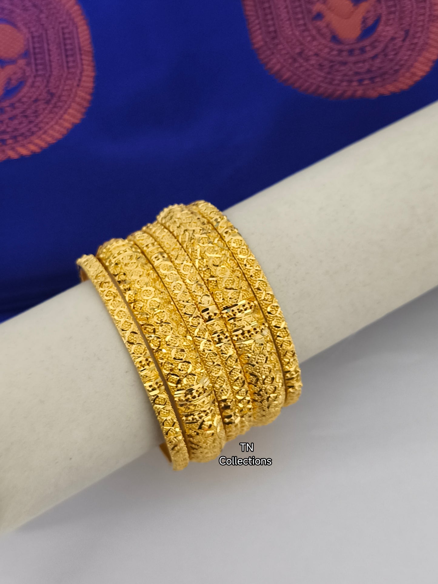 One gram gold forming Bangles Set
