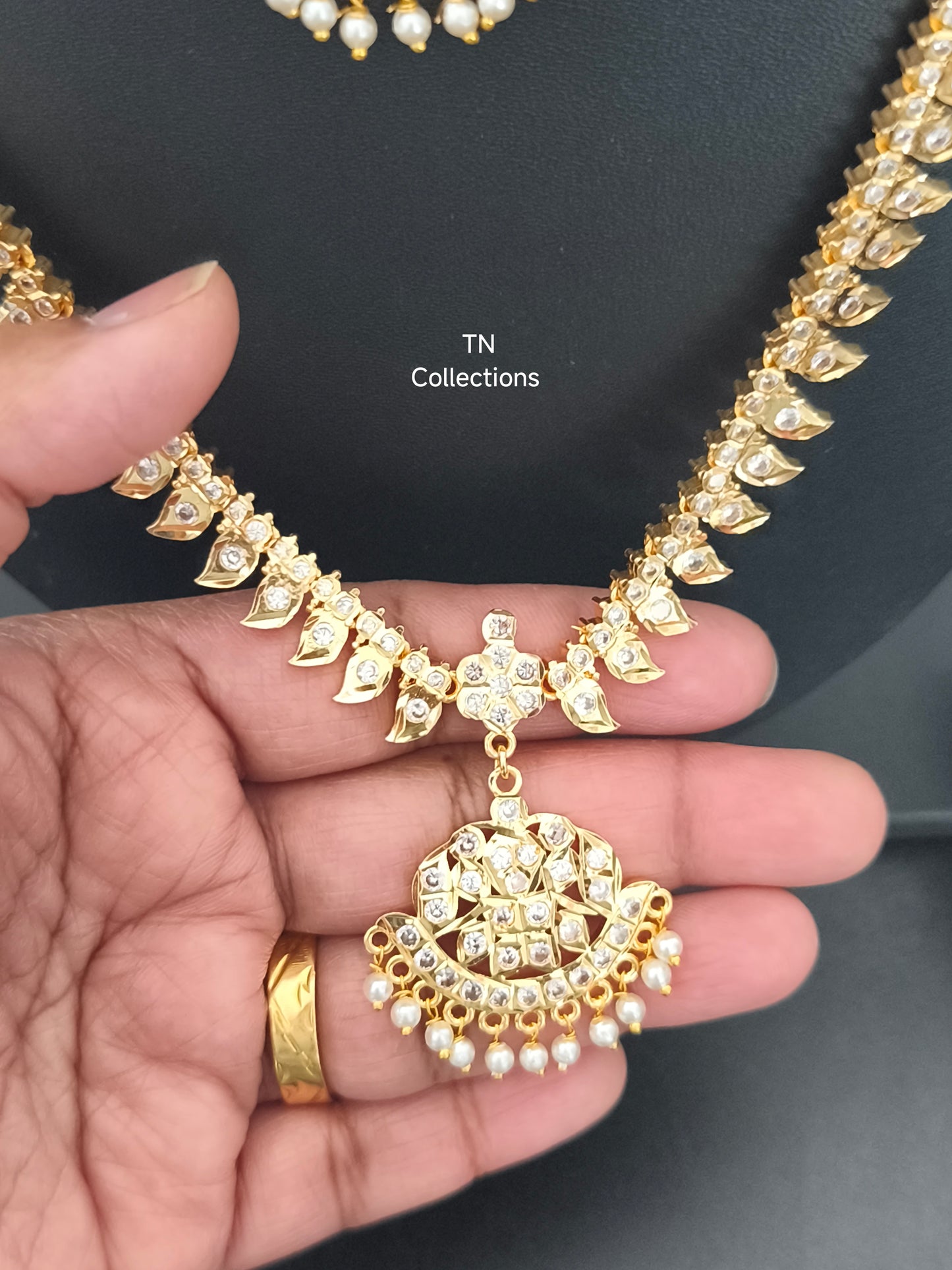Micro gold plated Trendy Semi Bridal Set