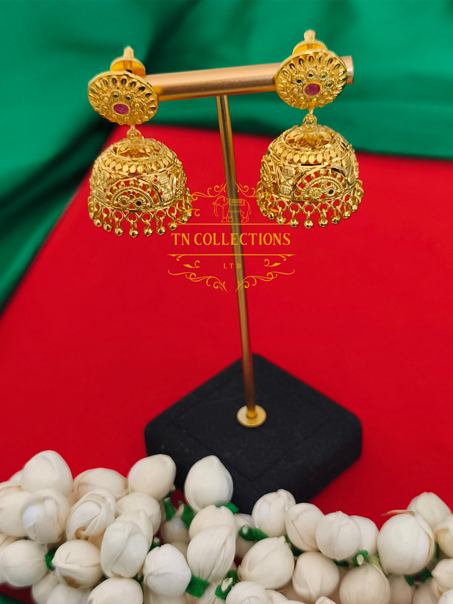 Highly Gold-Plated Traditional Jumka