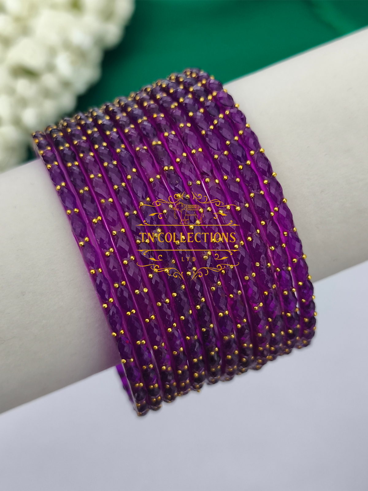 Trendy Raindrop Glass Bangles