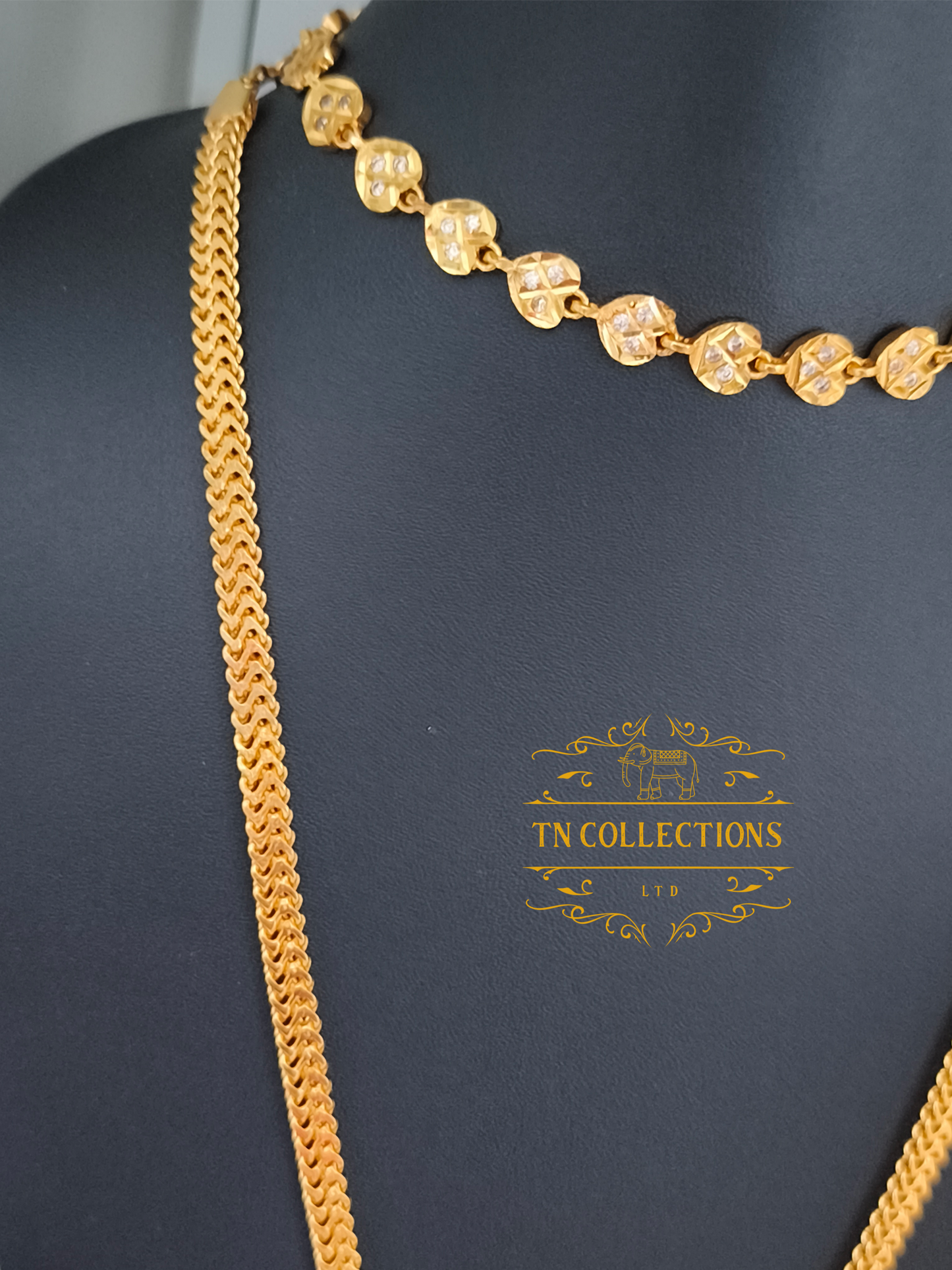 Micro Gold Plated Traditional Semi Bridal Set