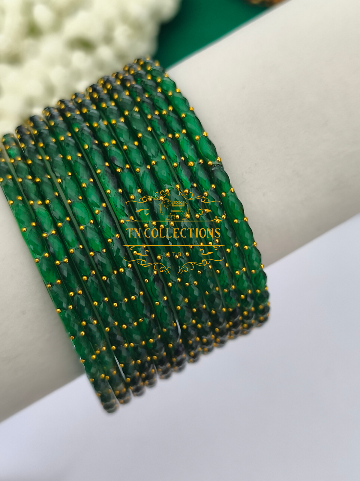 Trendy Raindrop Glass Bangles