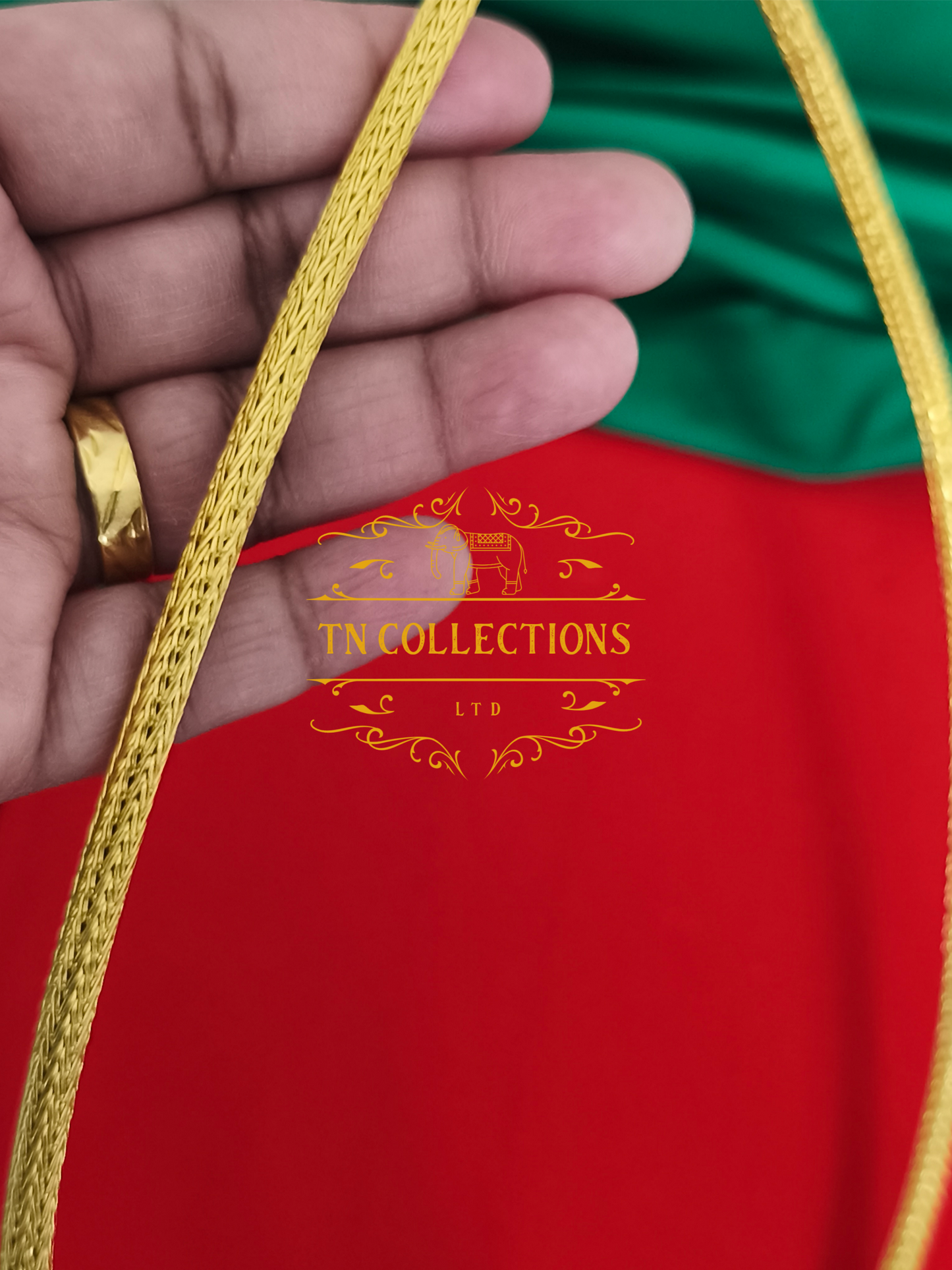 22ct Gold plated Traditional Vaira Thalikodi with kombu thali