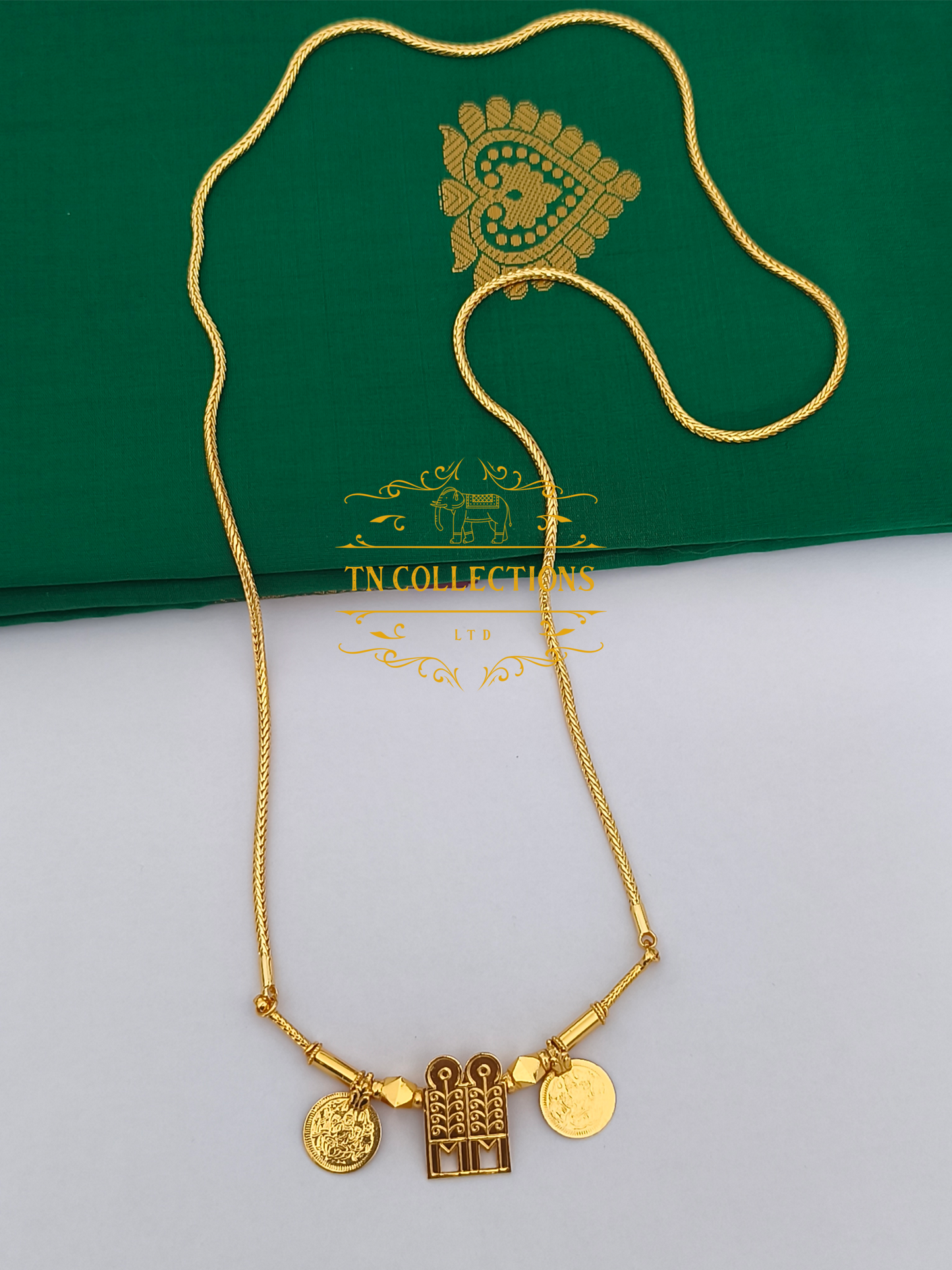 One gram gold plated Traditional Southindian style Thalichain (Thirumangalyam)