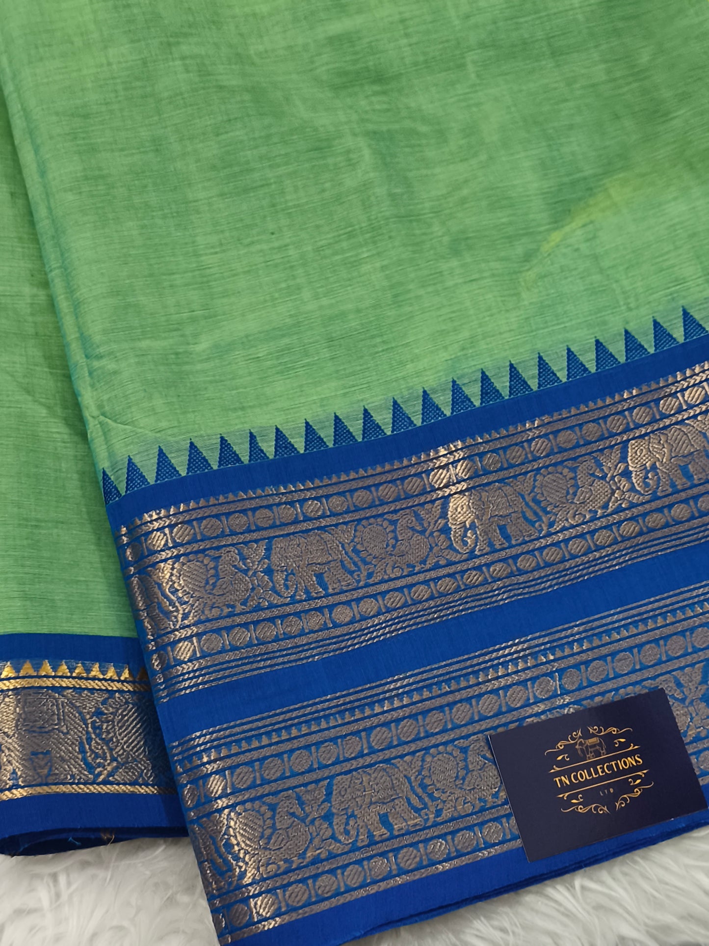 Pure handloom Kanchi Cotton Saree