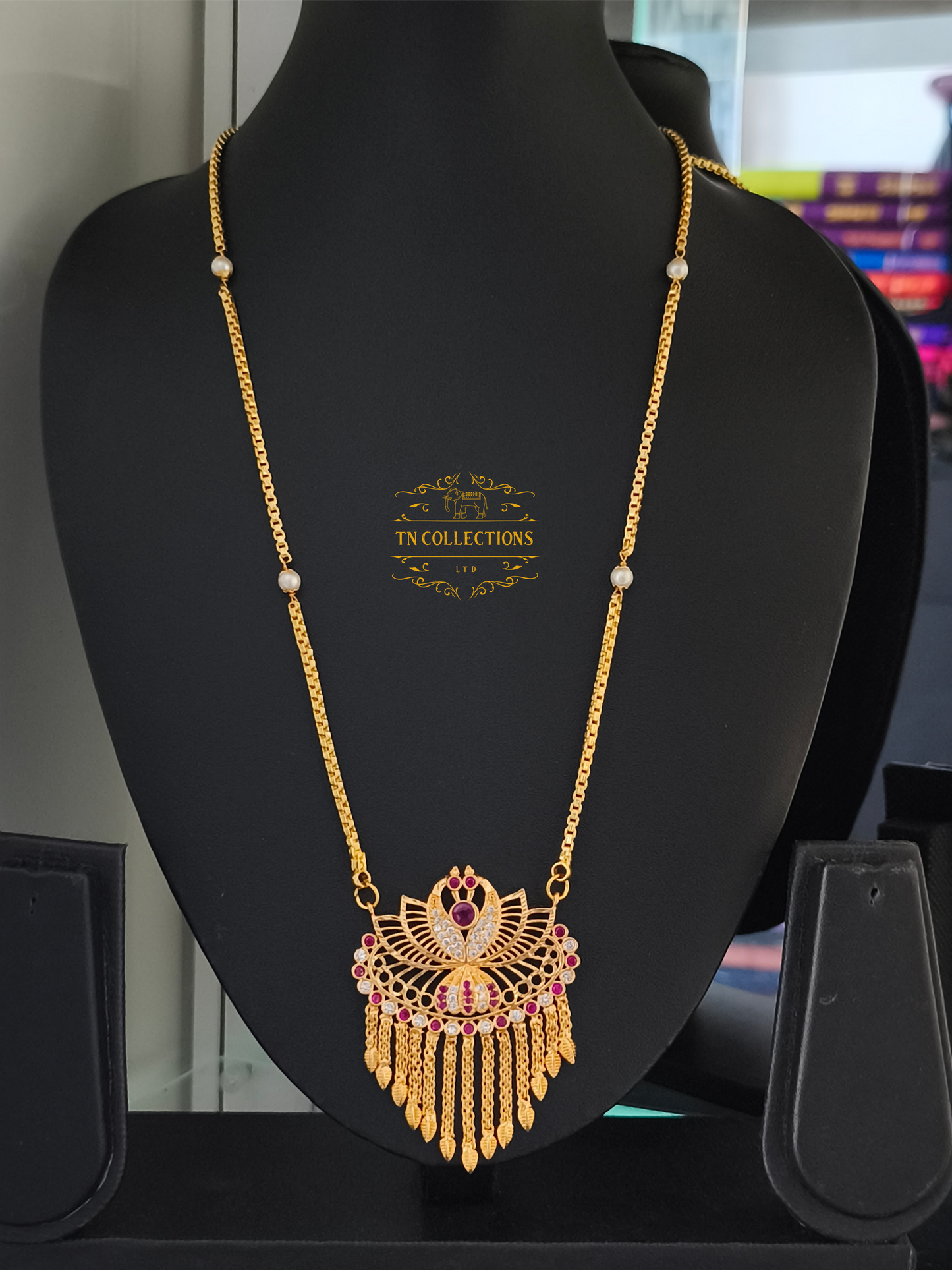 Micro gold plated Peacock Pathakkam