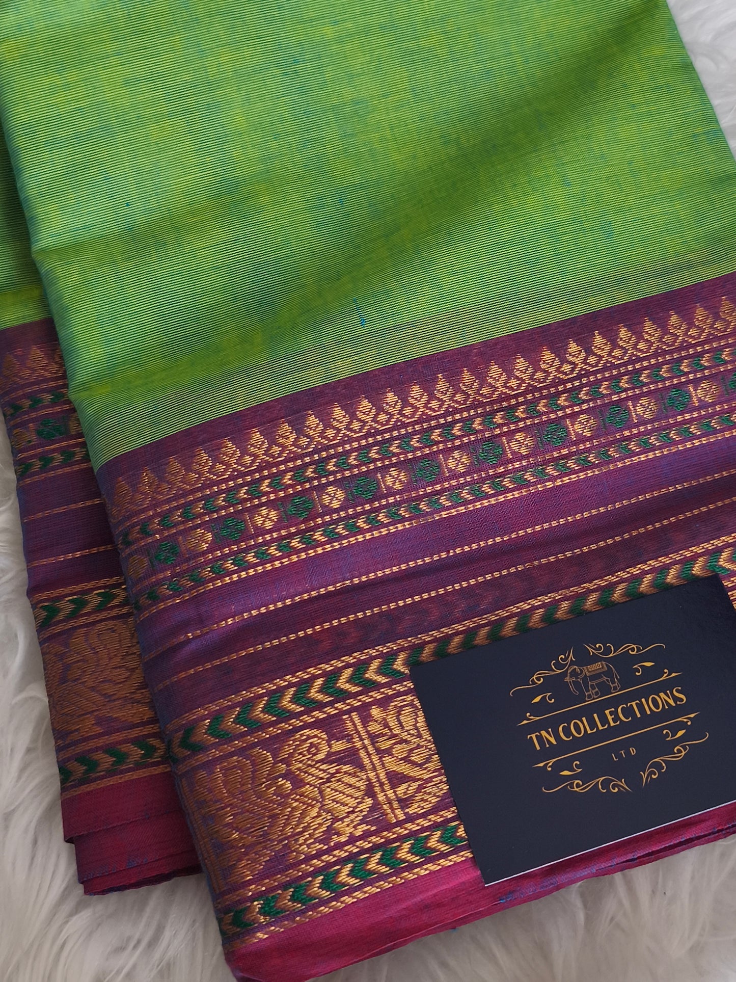 Pure handloom kanchi cotton saree