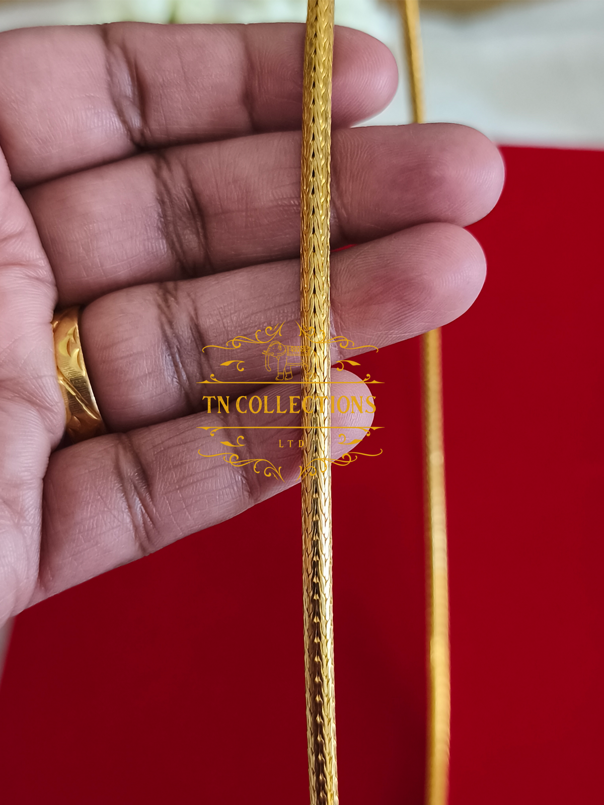 22ct Gold Plated Traditional Hindu Thalikodi with Coins (Approx 7 - 9 Pawn thickness)