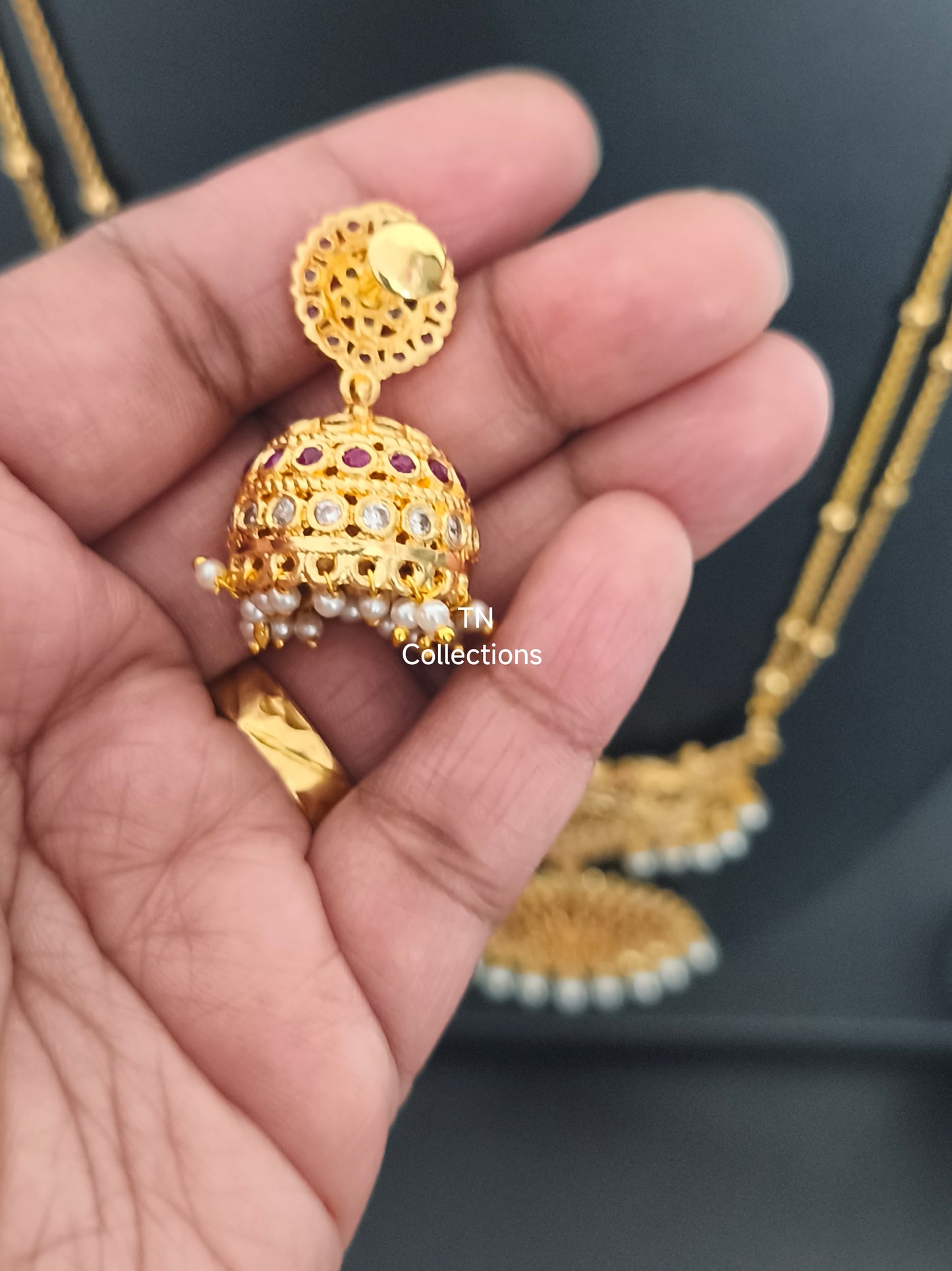 Micro gold plated Alli Semi Bridal Set