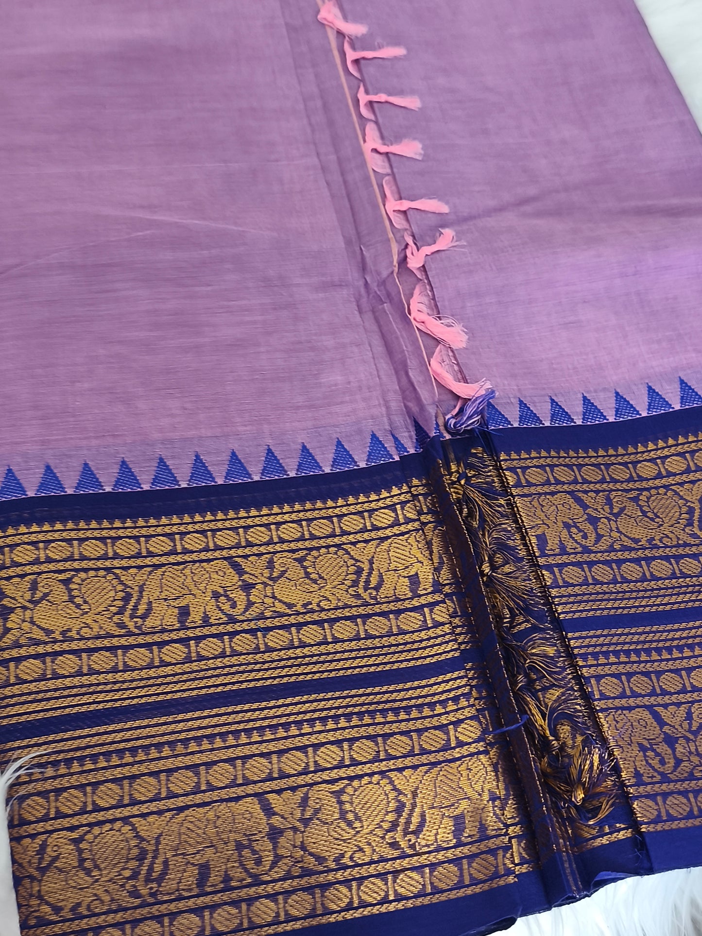 Pure Handloom Kanchi Cotton Saree