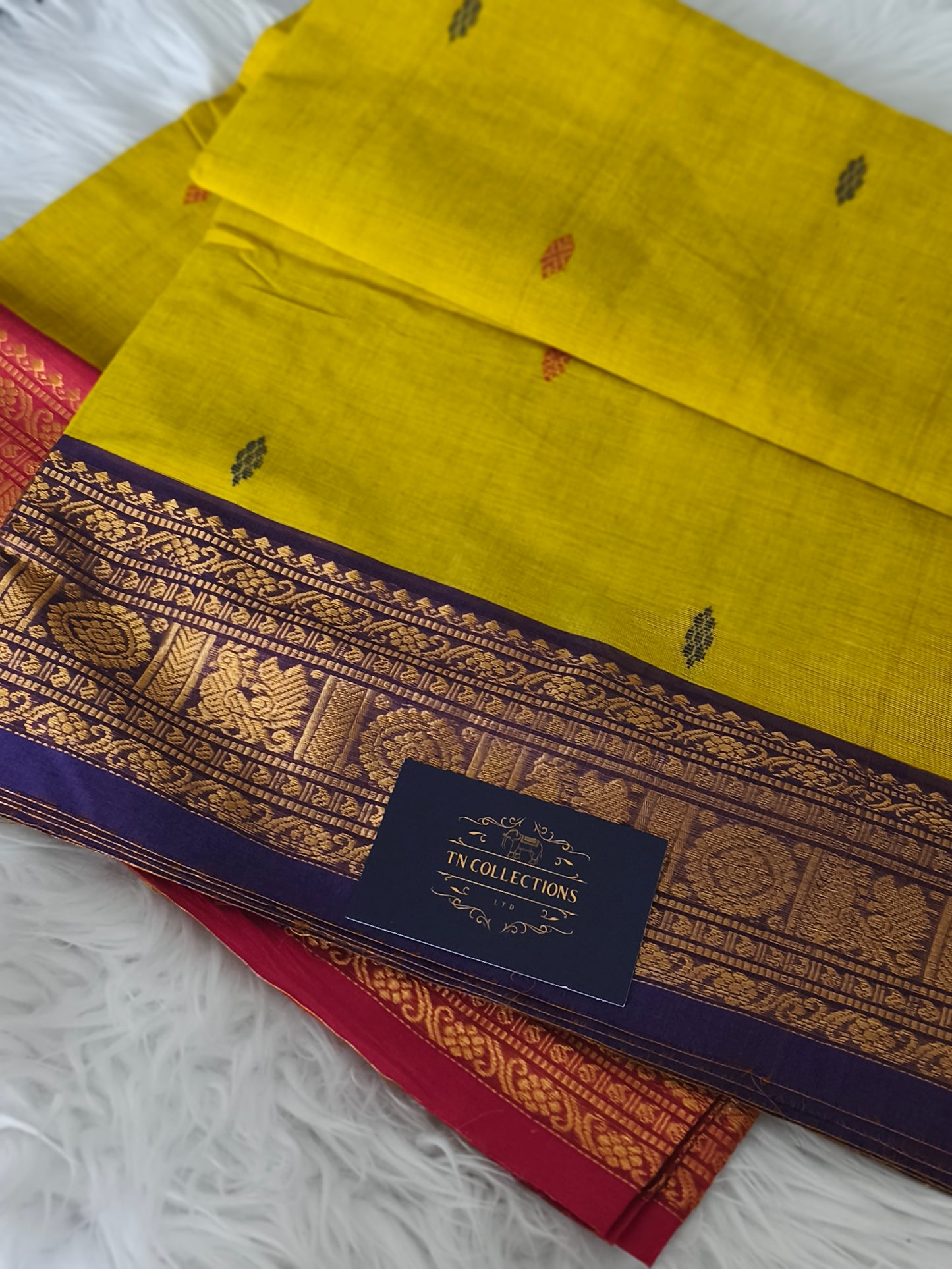 Pure handloom Kanchi Cotton Saree